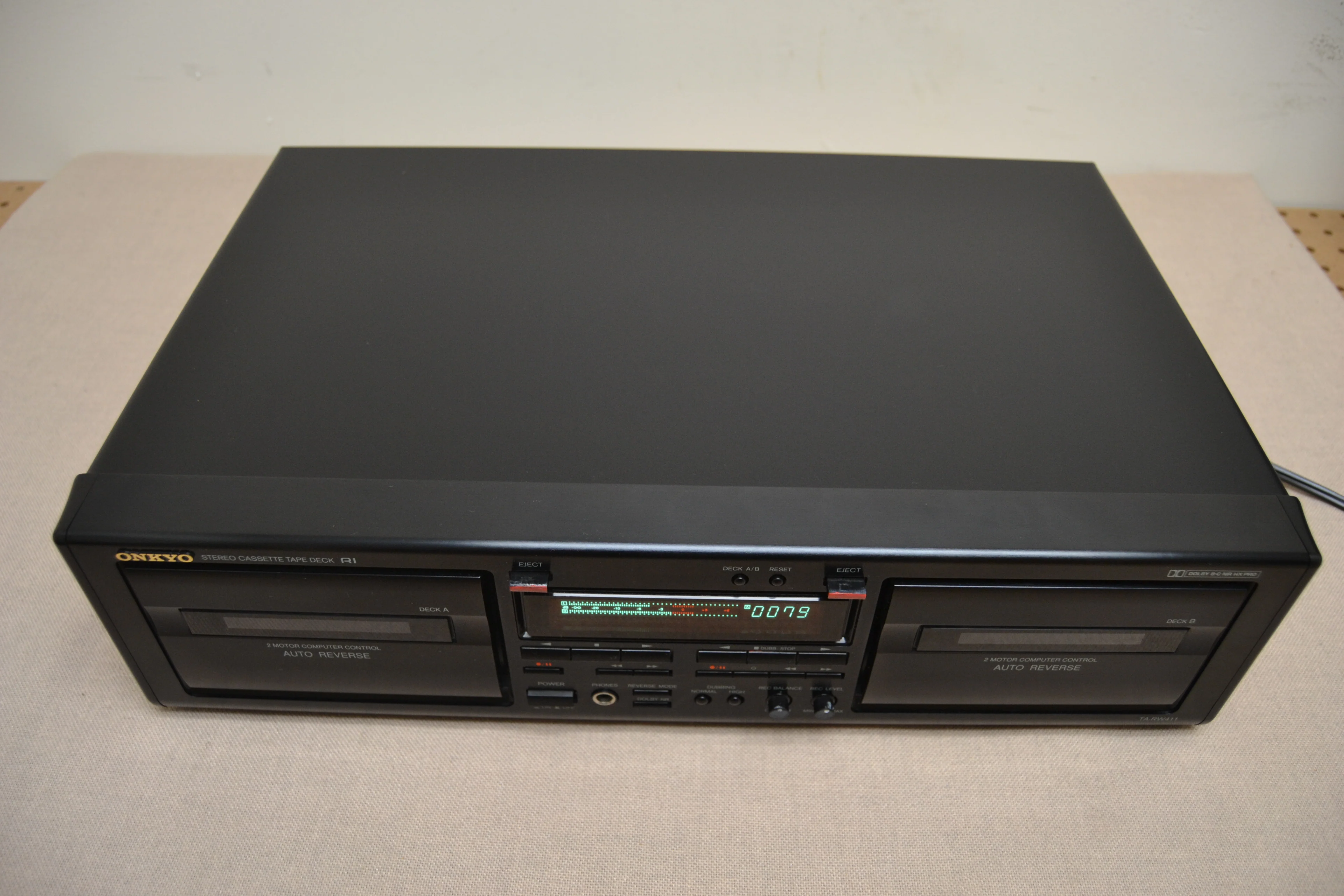 Onkyo TA-RW411 Double Cassette Deck * Double Autoreverse * Fully Serviced * New Belts - Image 7
