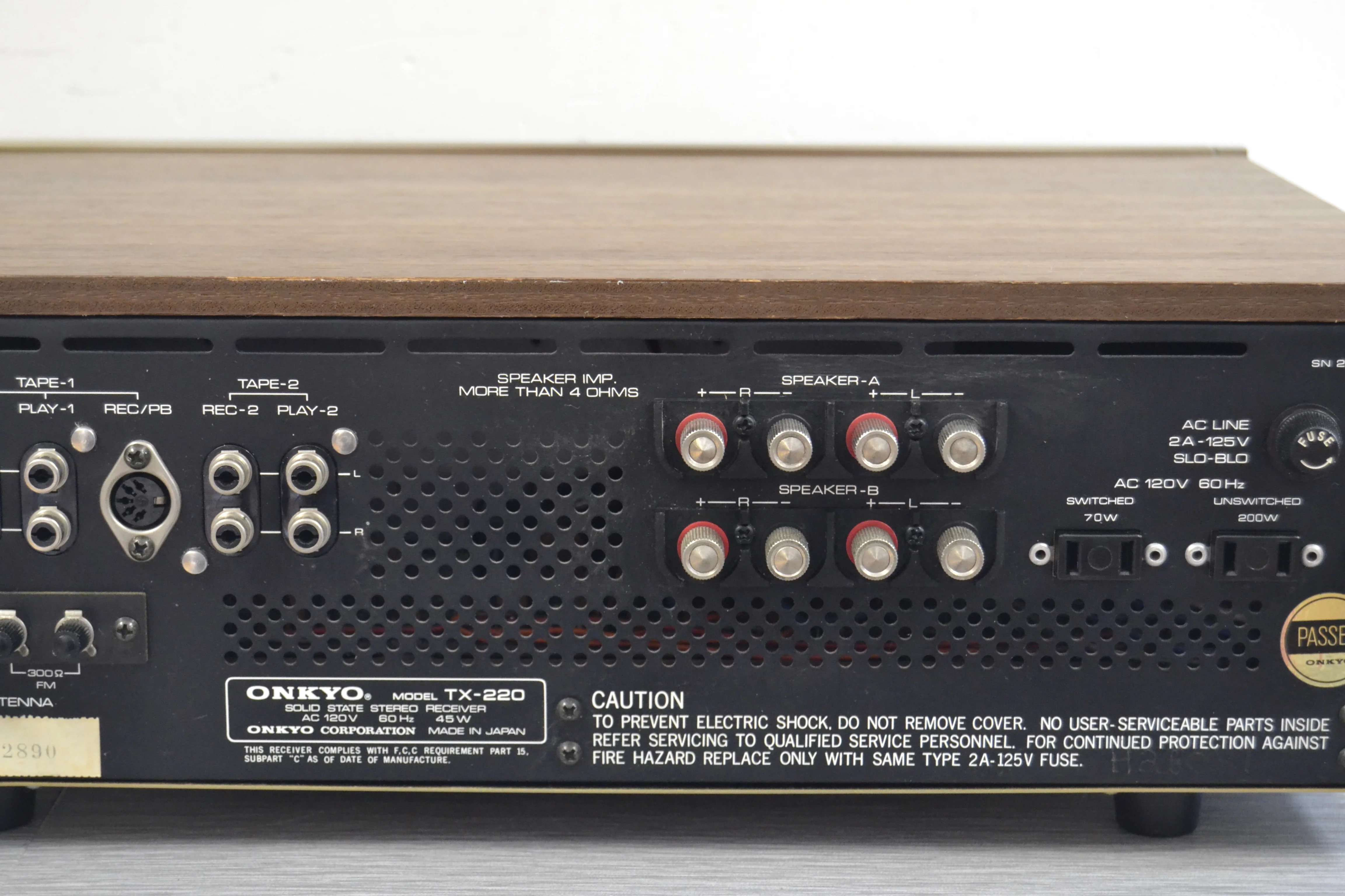 Onkyo TX-220 Stereo Receiver * 12W RMS * 1974 * LED - Image 11
