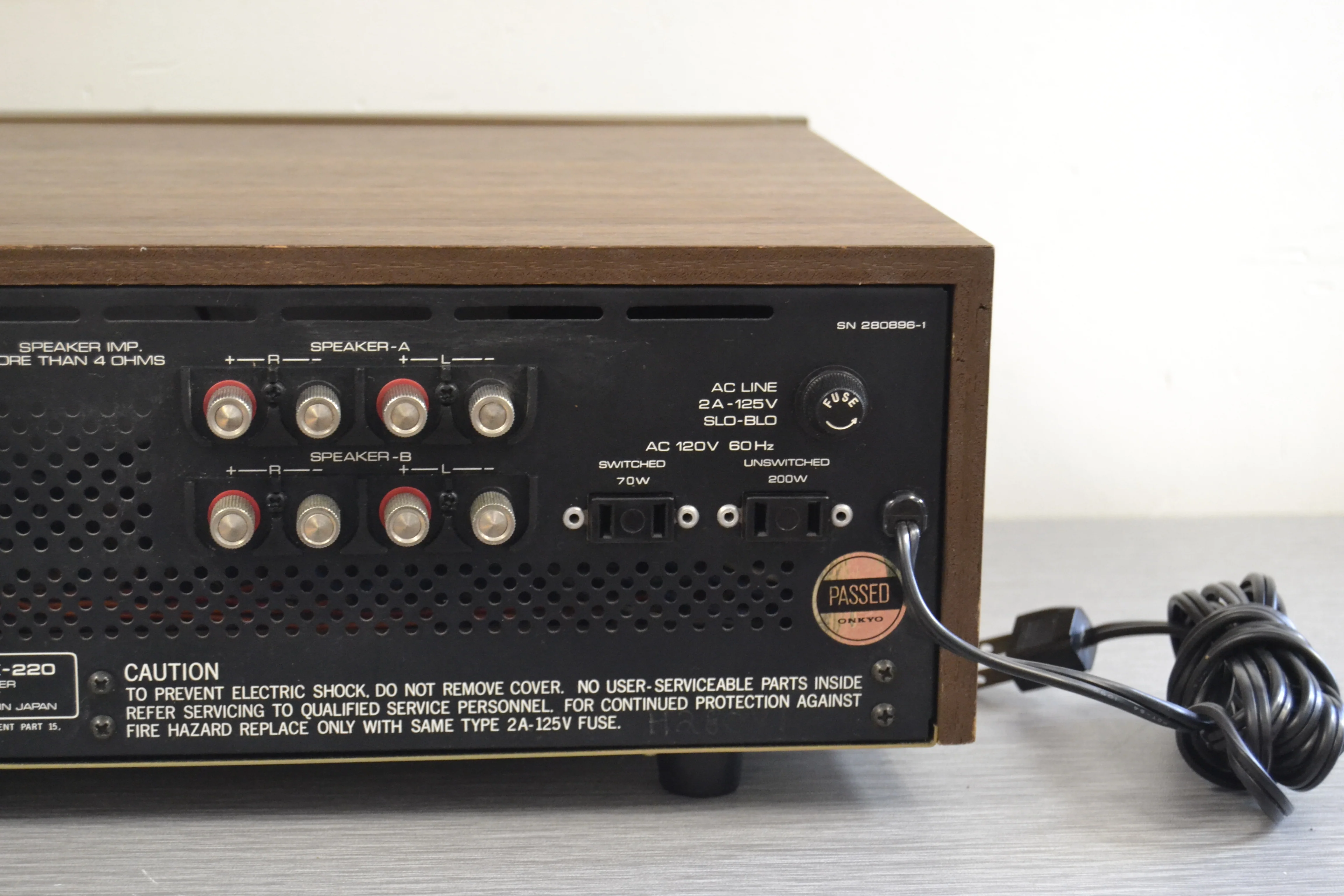 Onkyo TX-220 Stereo Receiver * 12W RMS * 1974 * LED - Image 12