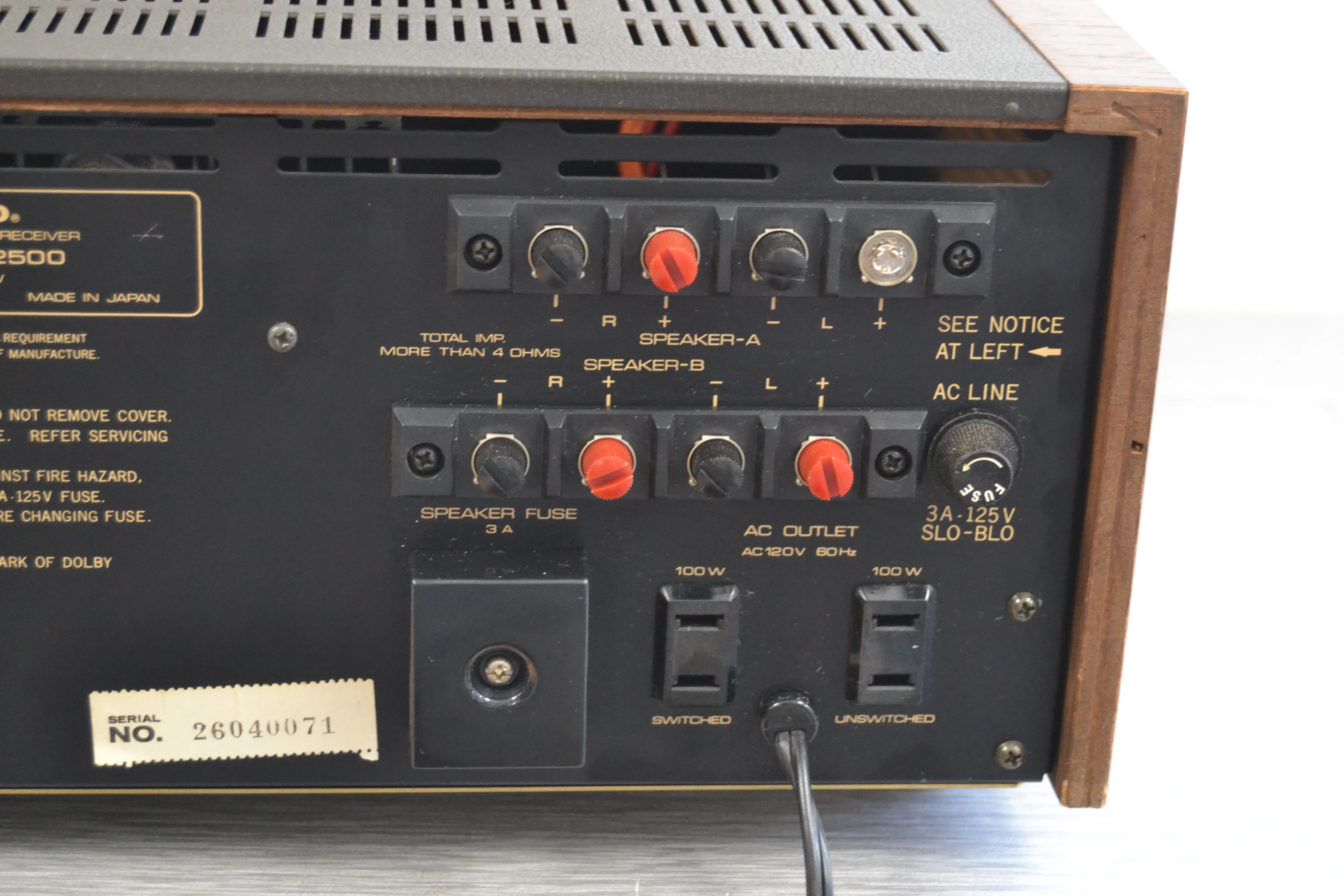 Onkyo TX-2500 Stereo Receiver * LED Upgrade * 30W RMS * 1979 - Image 12