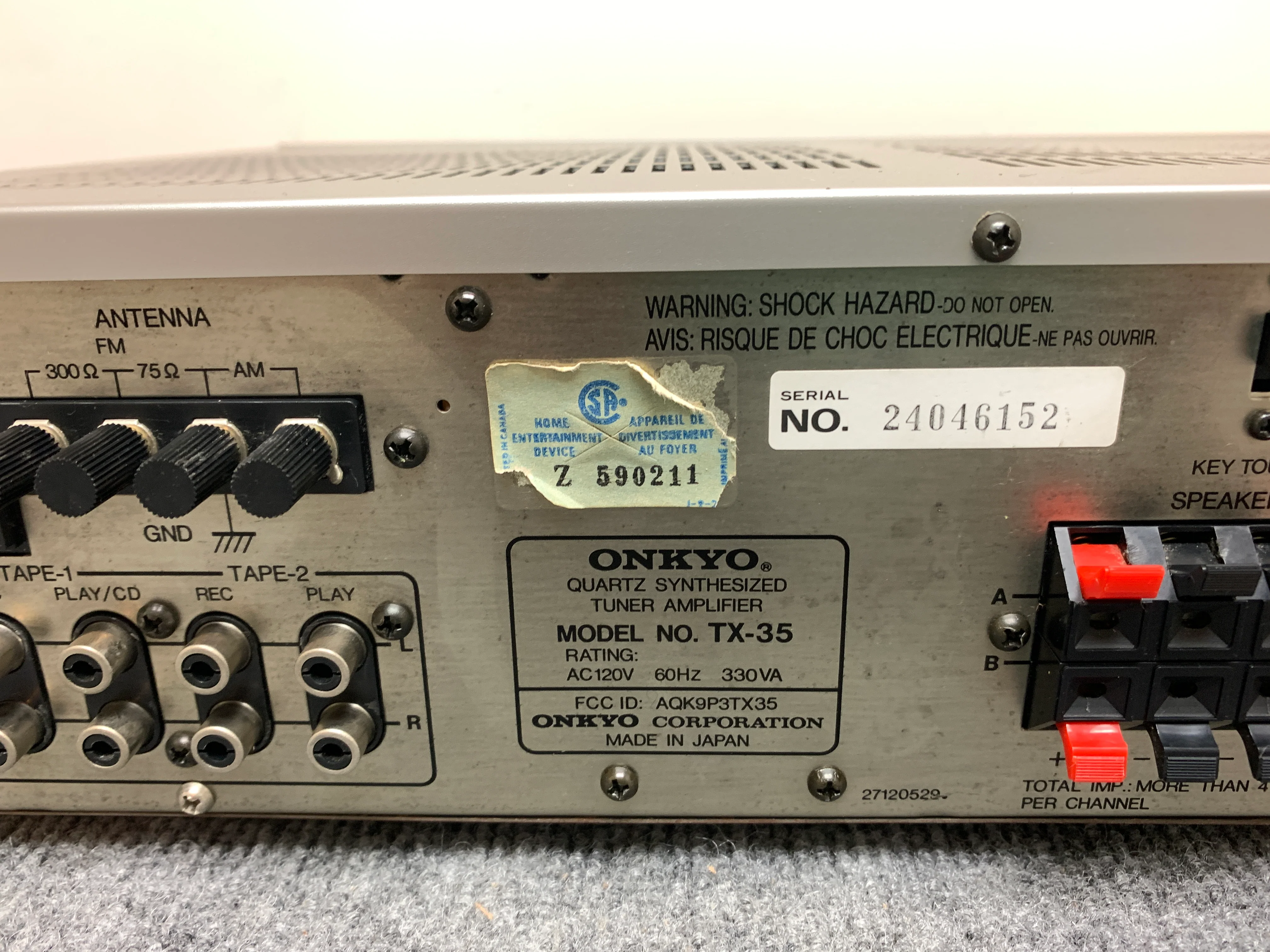 Onkyo TX-35 Stereo receiver - Image 12