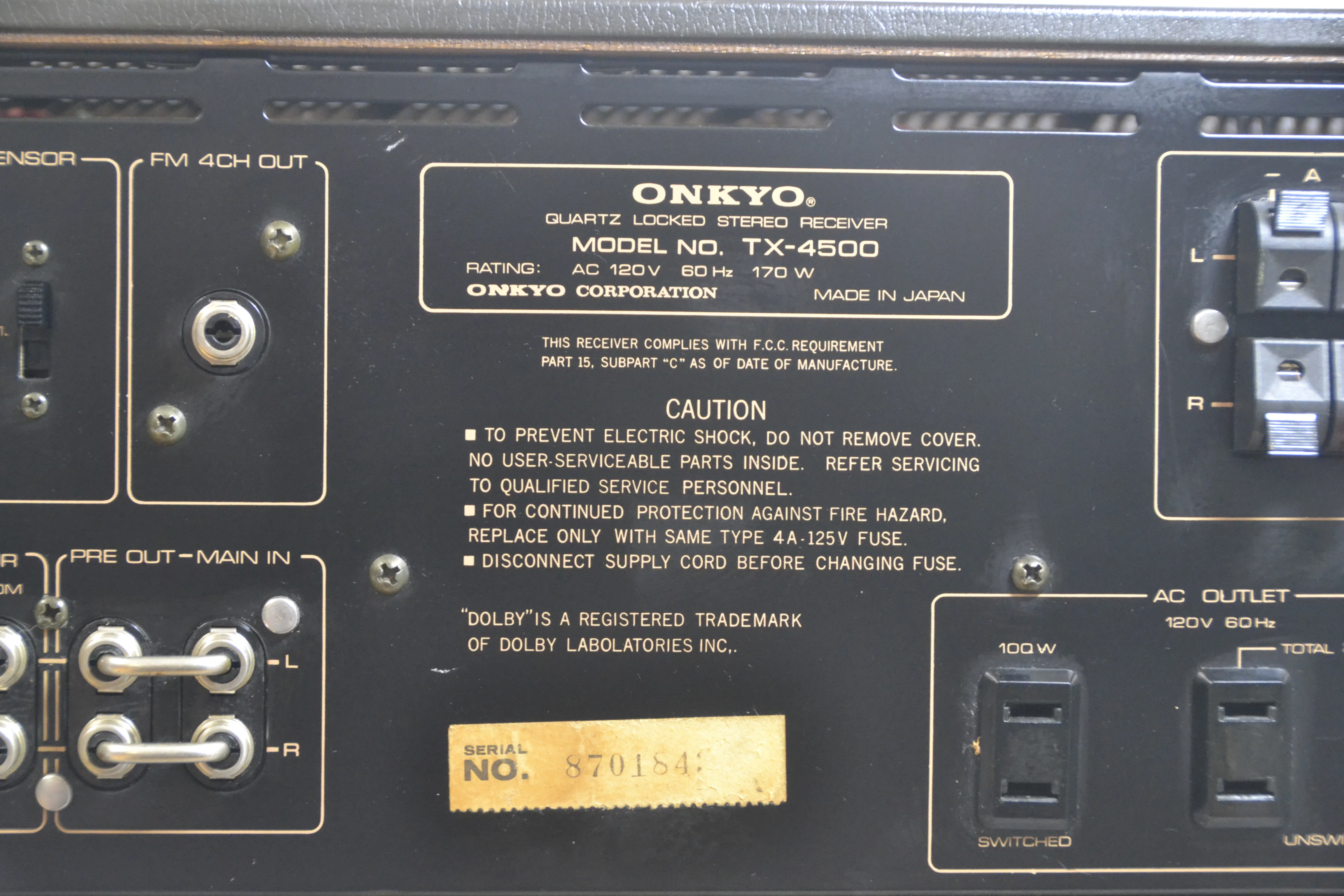 Onkyo TX-4500 Stereo Receiver * 55W RMS * 1979 * LED Upgrade - Image 13