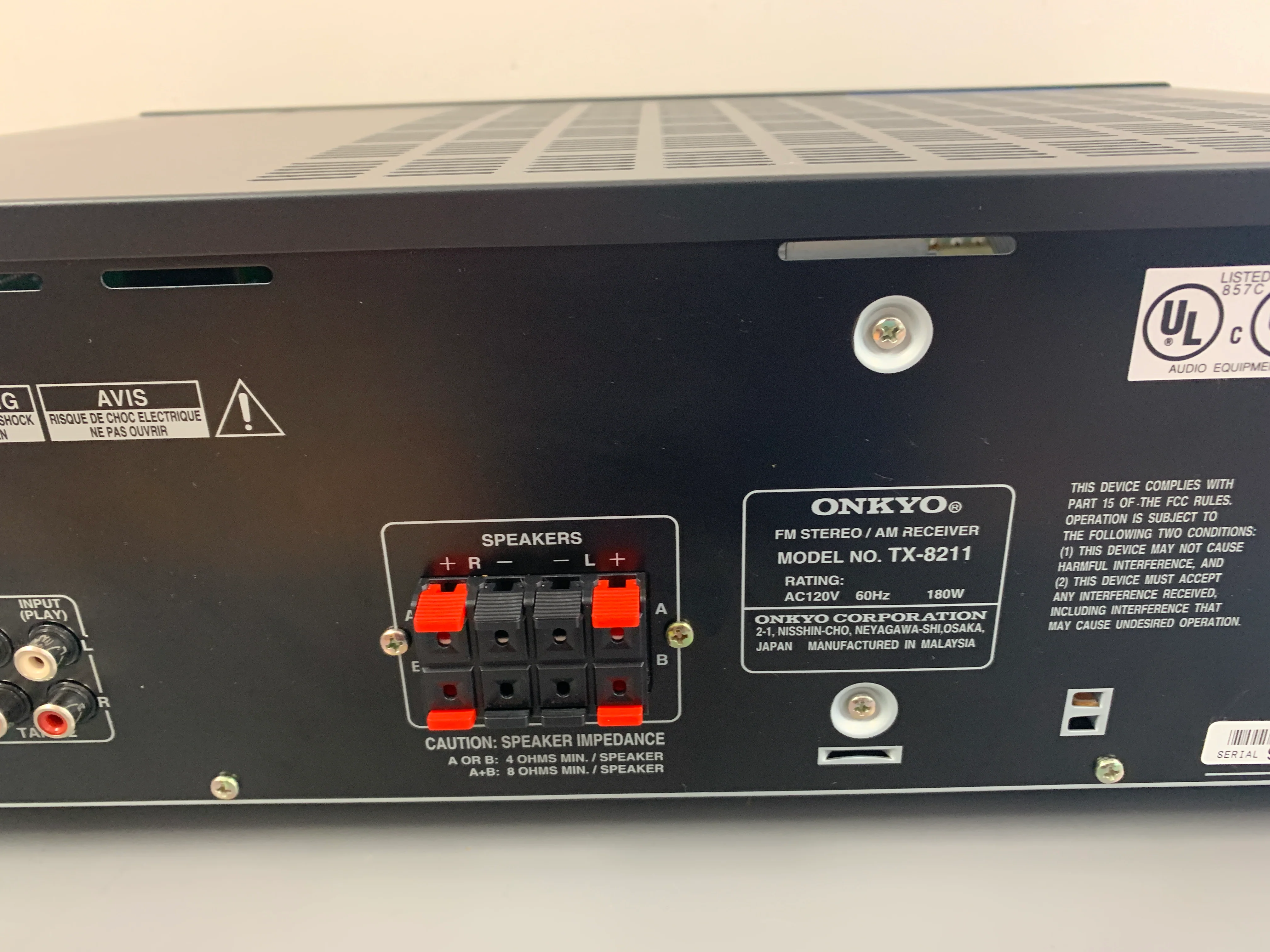 Onkyo TX-8211 Receiver - Image 10