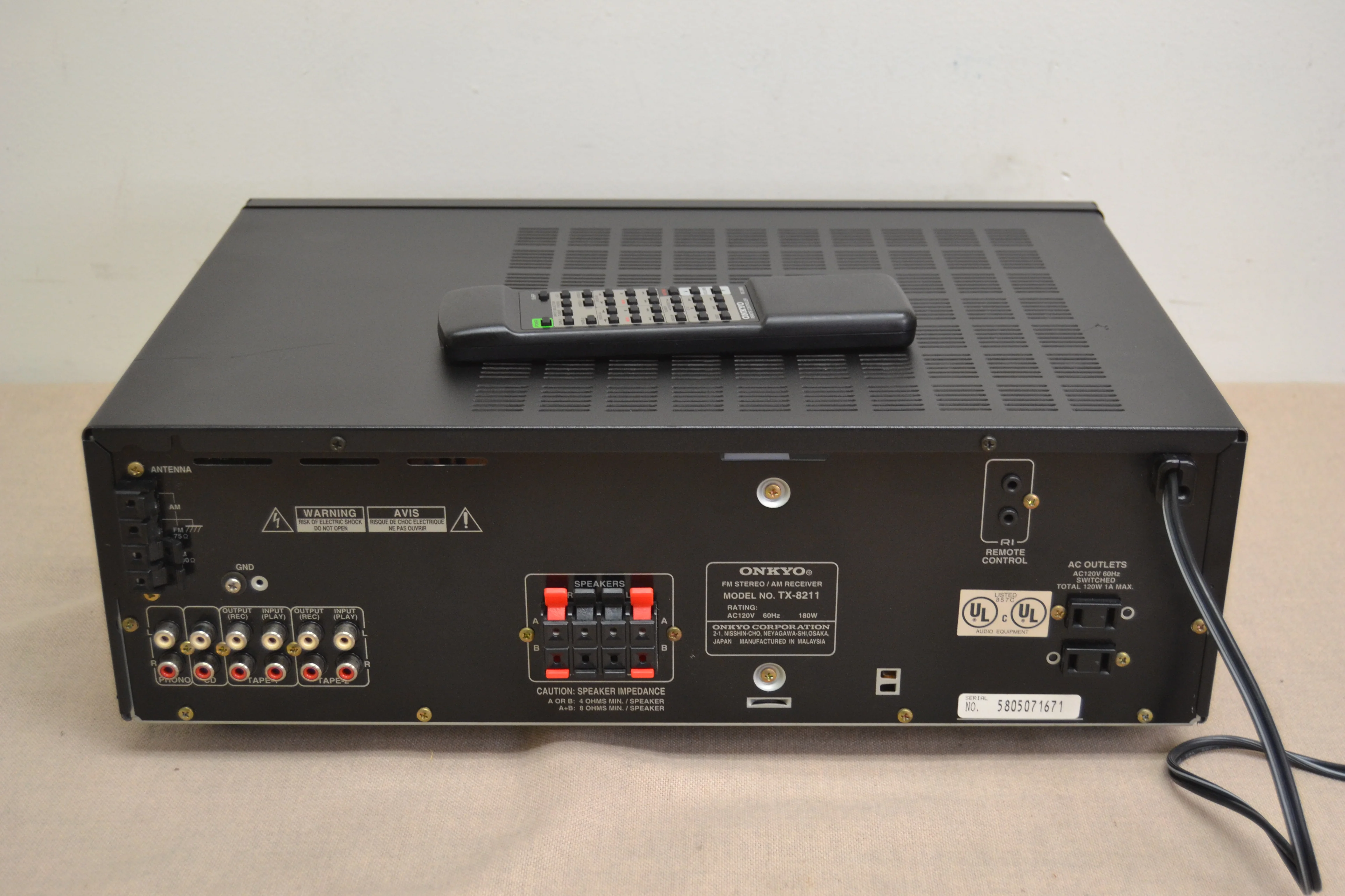 Onkyo TX-8211 Stereo Receiver * 50W RMS * Remote - Image 10