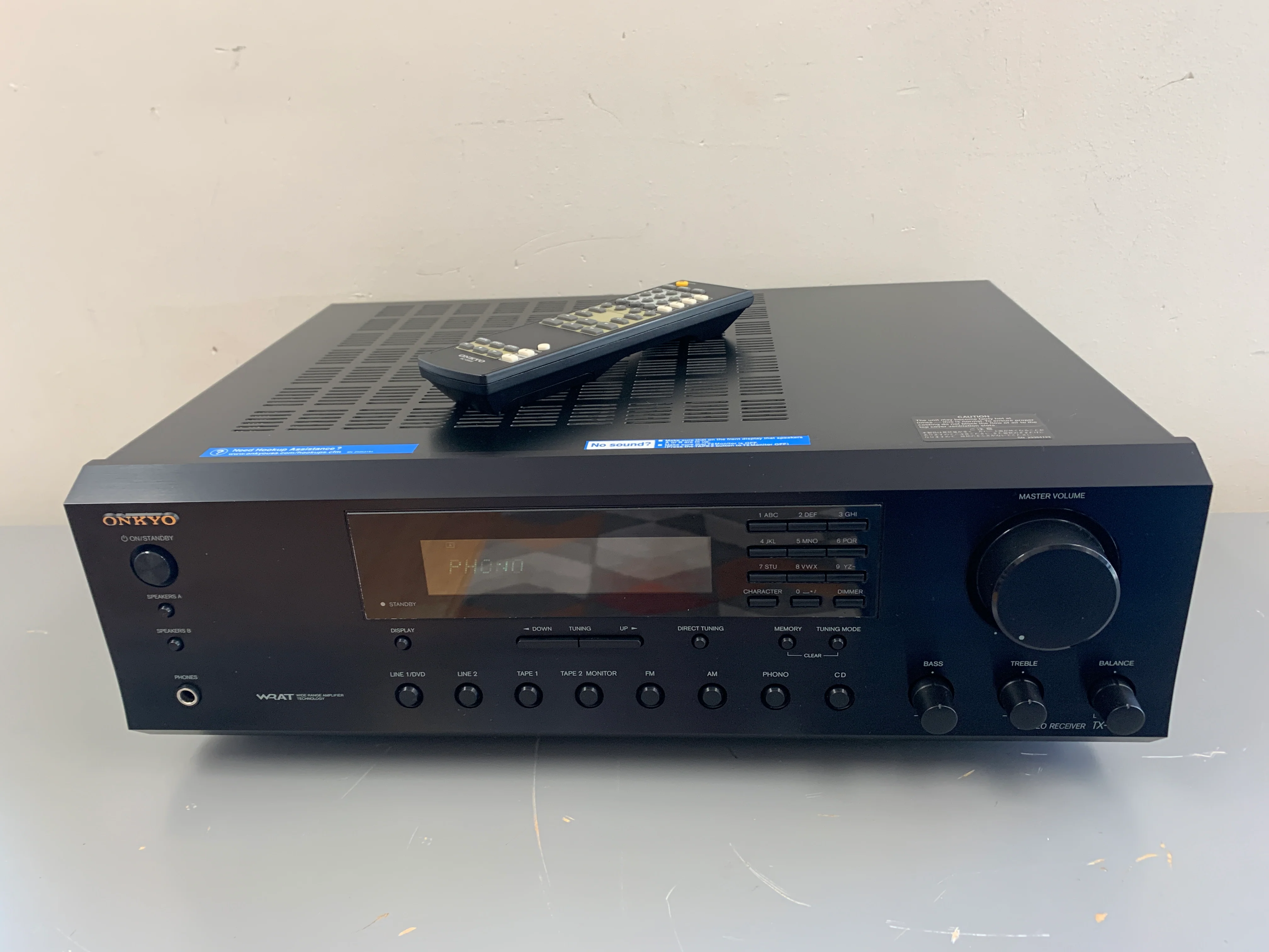 Onkyo TX-8255 Stereo Receiver * Remote Control