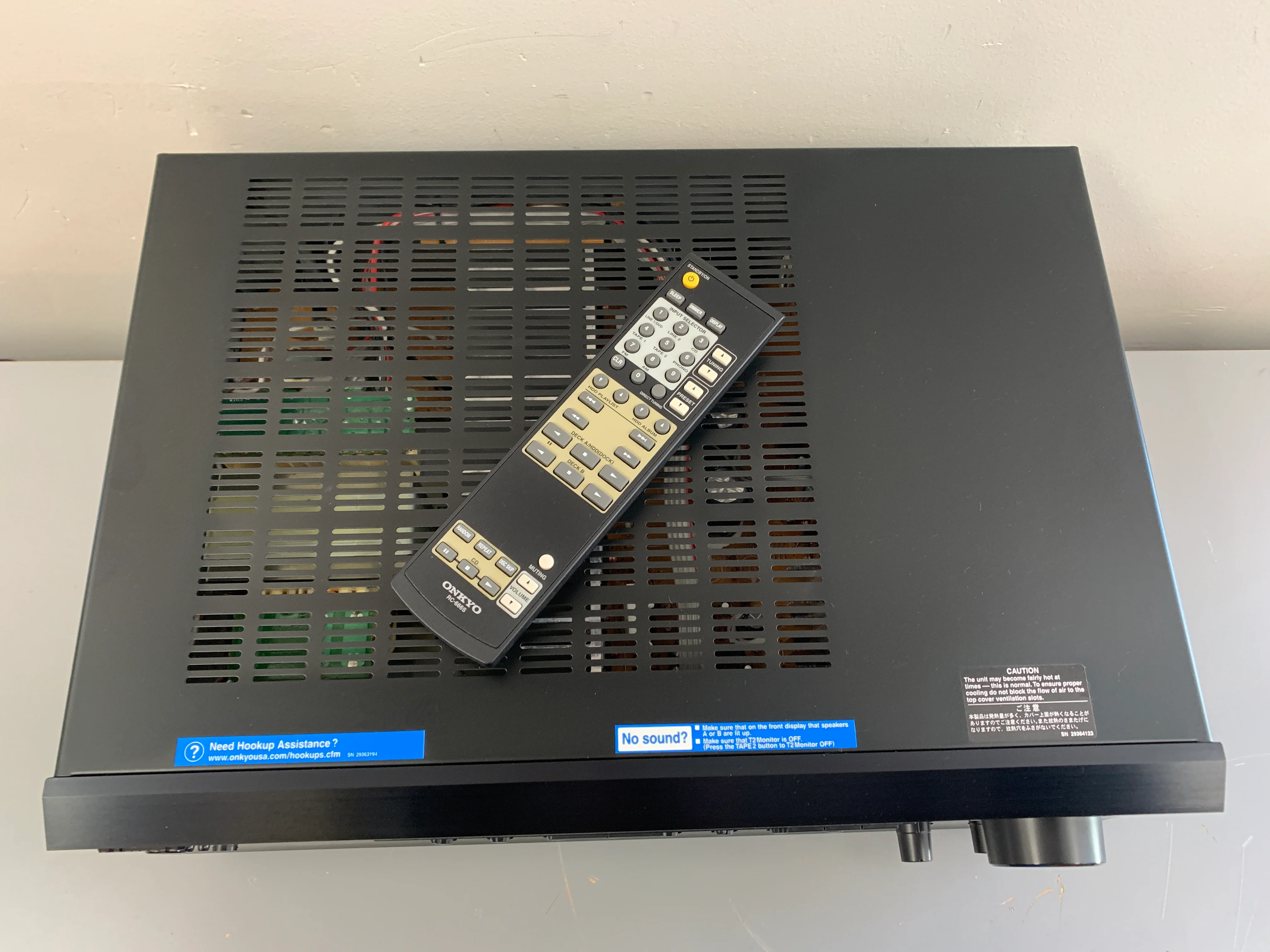 Onkyo TX-8255 Stereo Receiver * Remote Control - Image 6