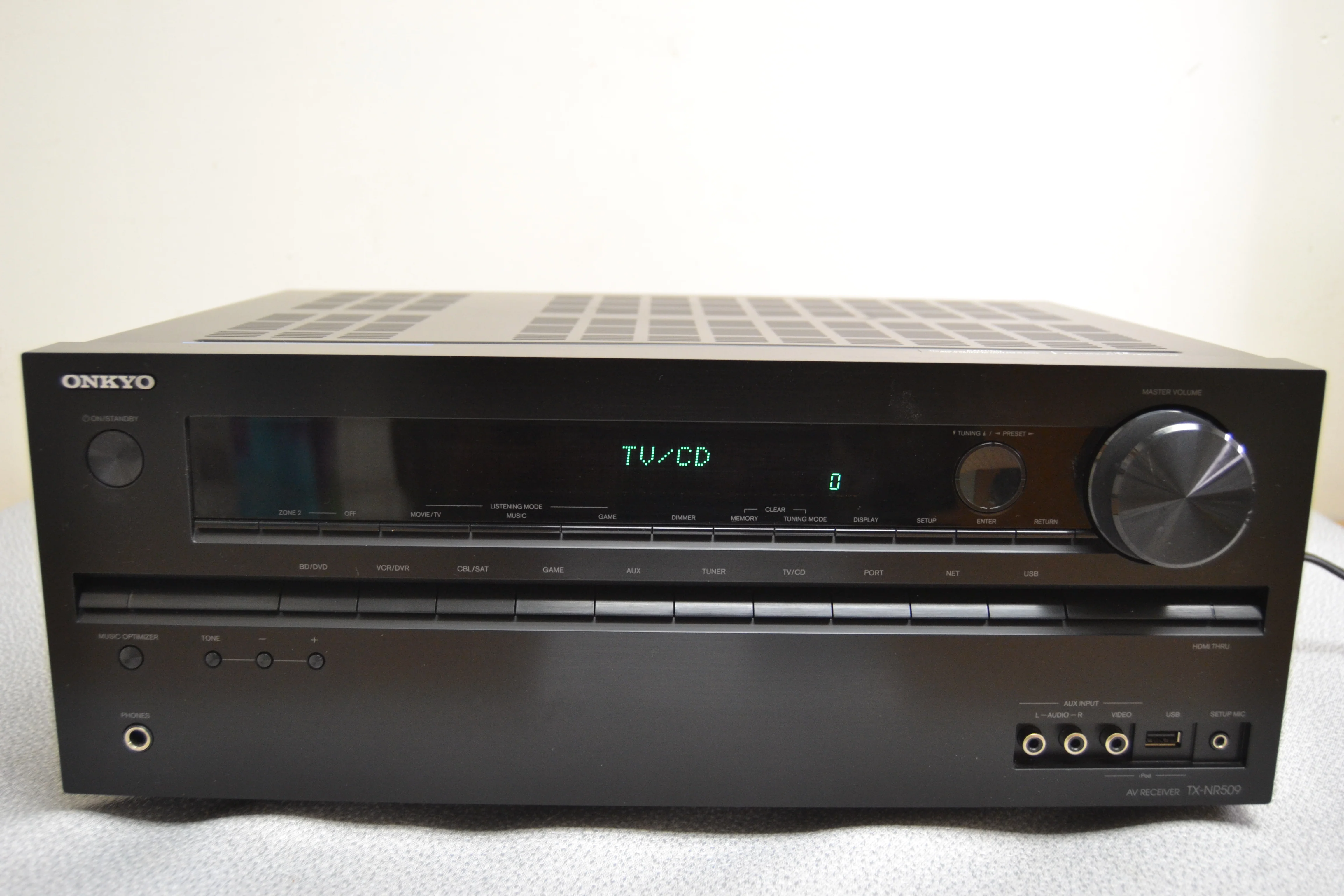 Onkyo TX-NR509 Home theater receiver * 80W RMS * Manual * Remote