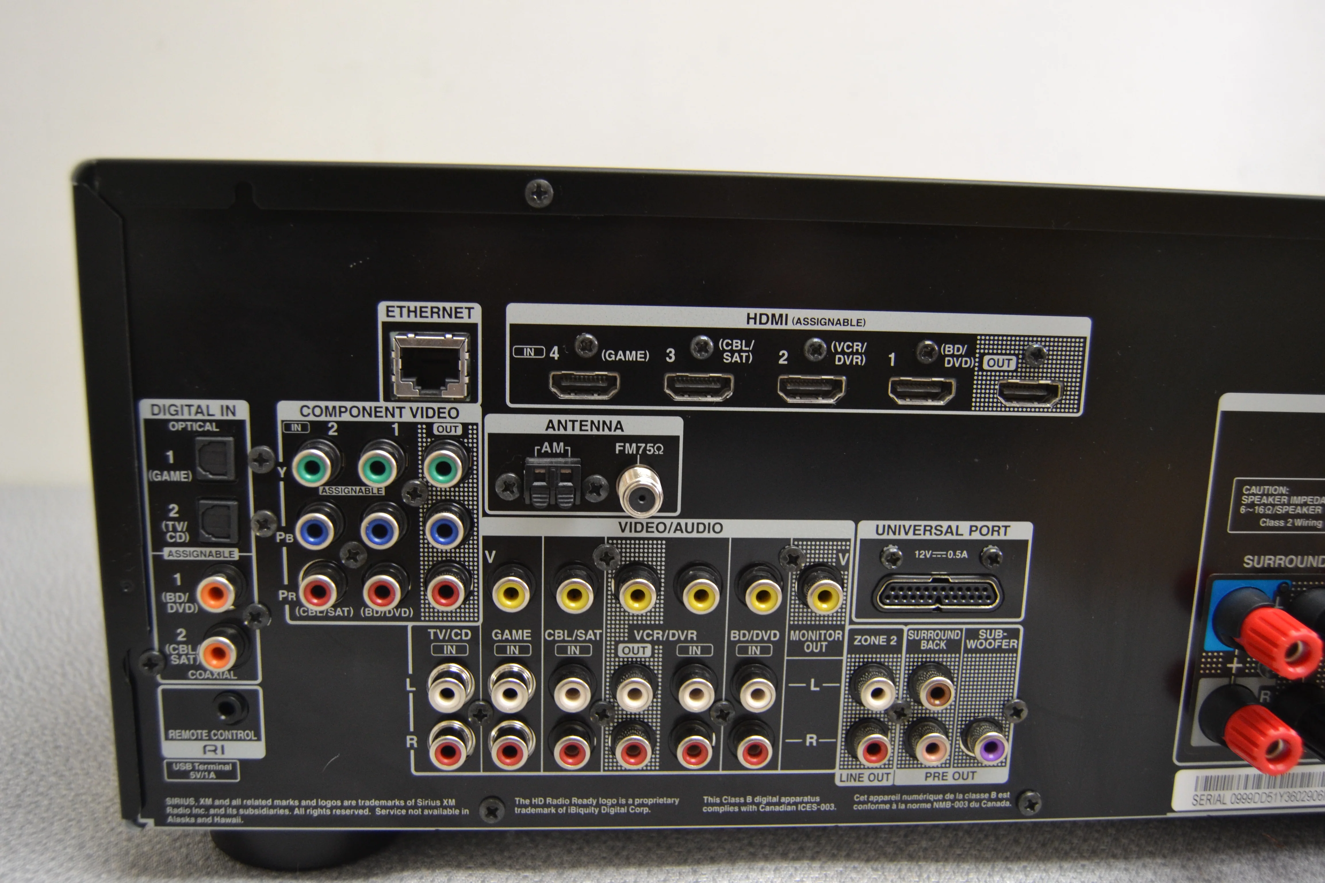 Onkyo TX-NR509 Home theater receiver * 80W RMS * Manual * Remote - Image 10