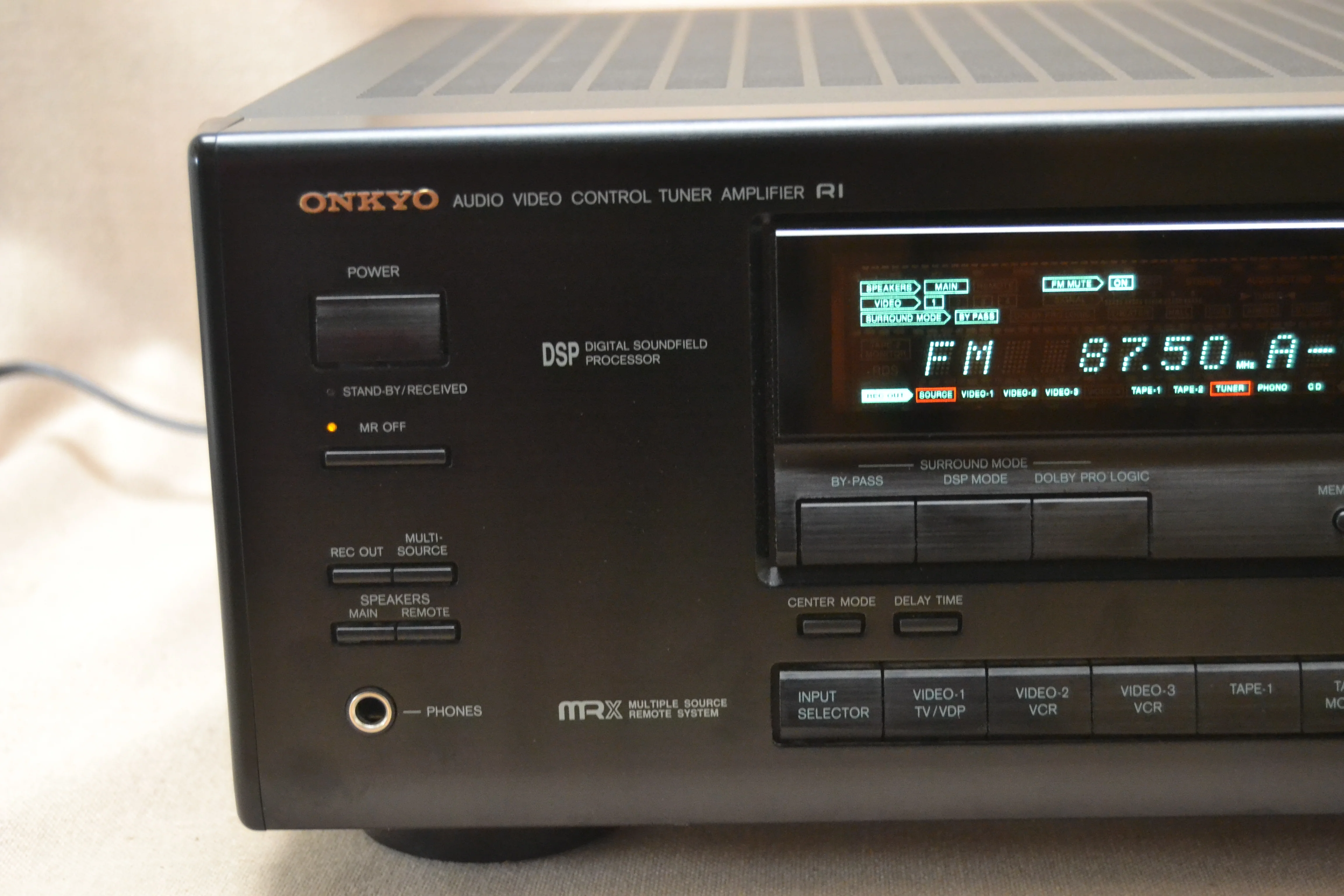 Onkyo TX-SV525  AV Control Tuner Ampliifer (1995-96) * Remote * Manual * Box - Image 6