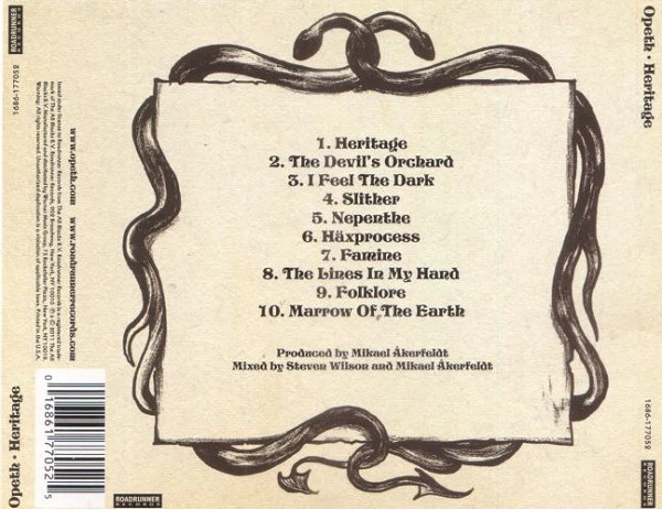 Opeth - Heritage (CD, Album) (Near Mint (NM or M-)) - Image 2