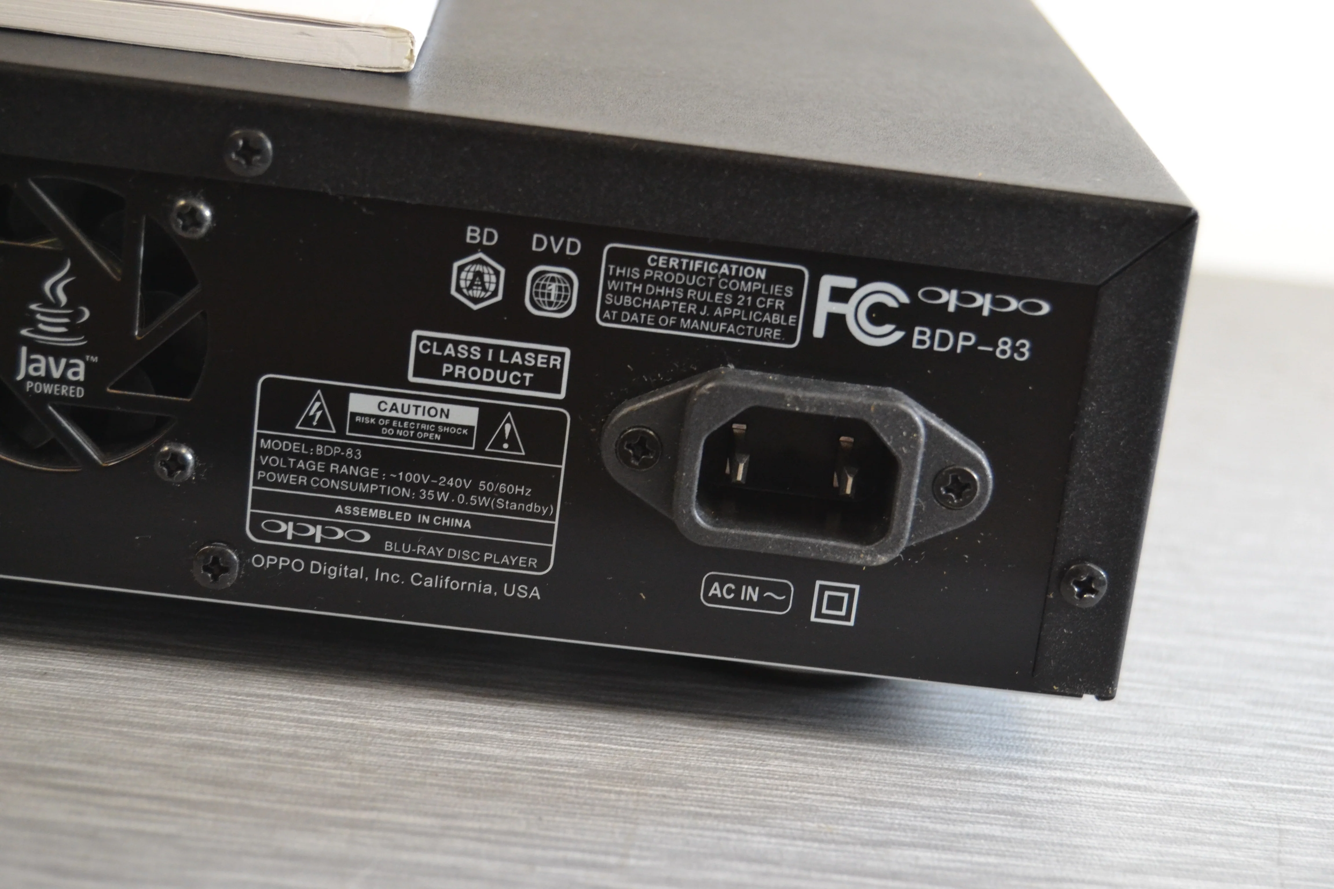 Oppo BDP-83 BluRay/DVD/SACD/CD Player * Remote * Manual - Image 14