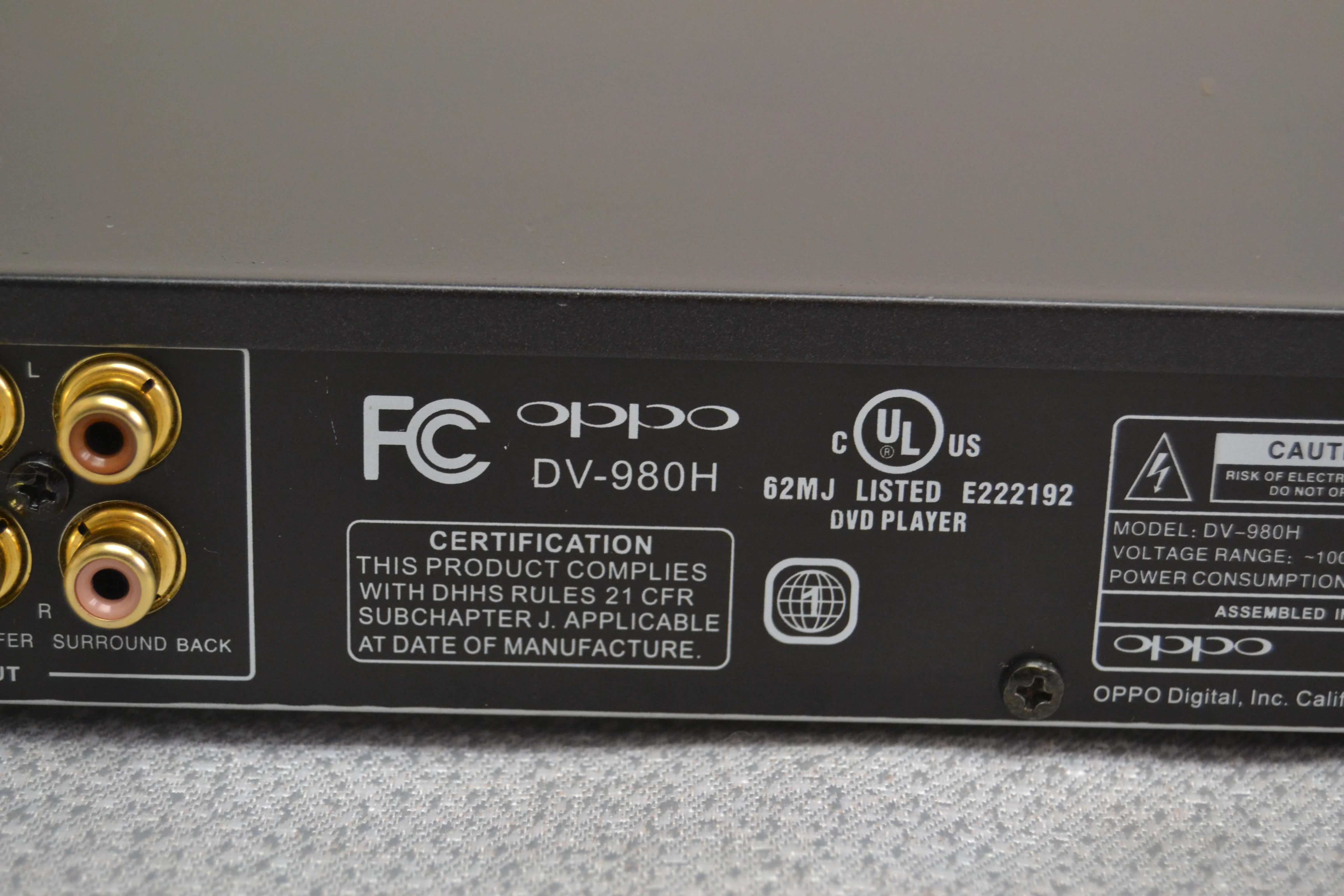 Oppo DV-980H * Universal Player * Remote Control - Image 15