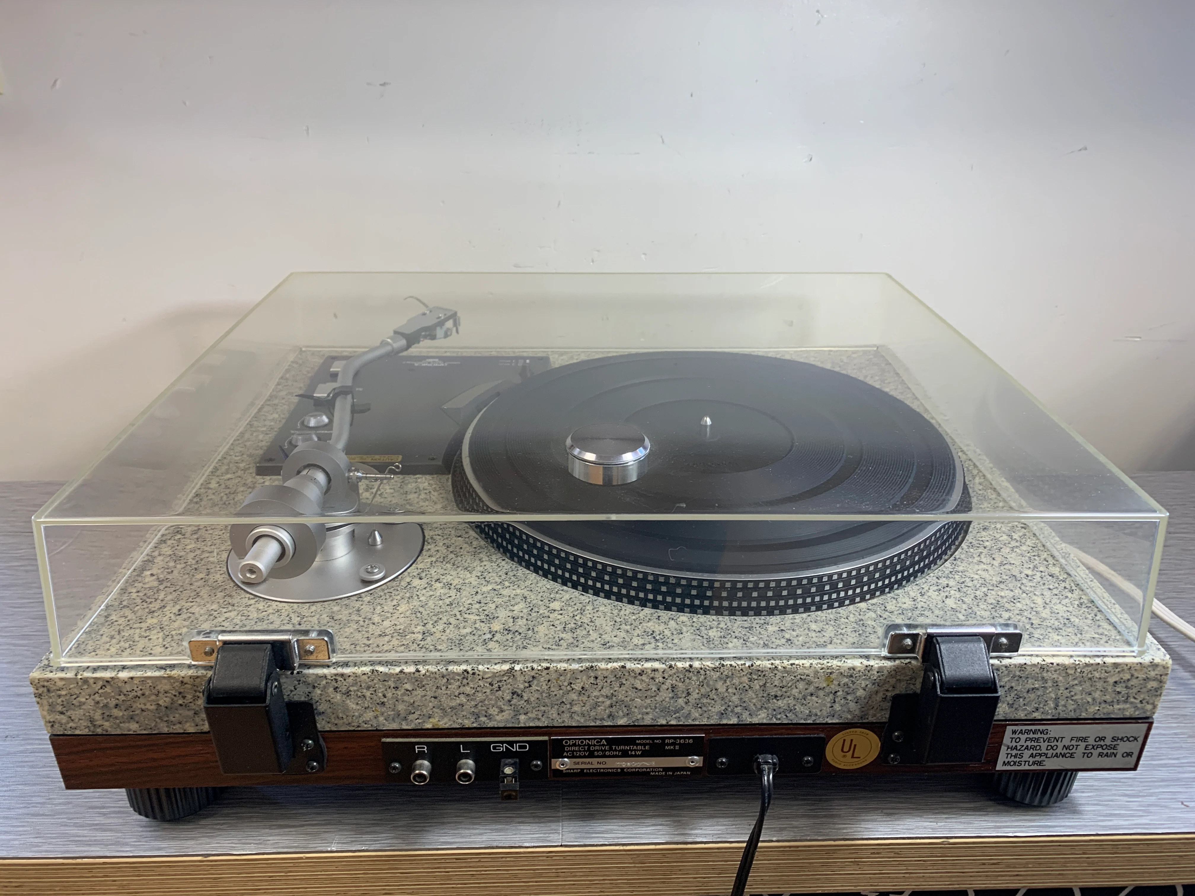 Optonica RP-3636 MKII Direct Drive Turntable * Granite & Wood Plinth * - Image 13