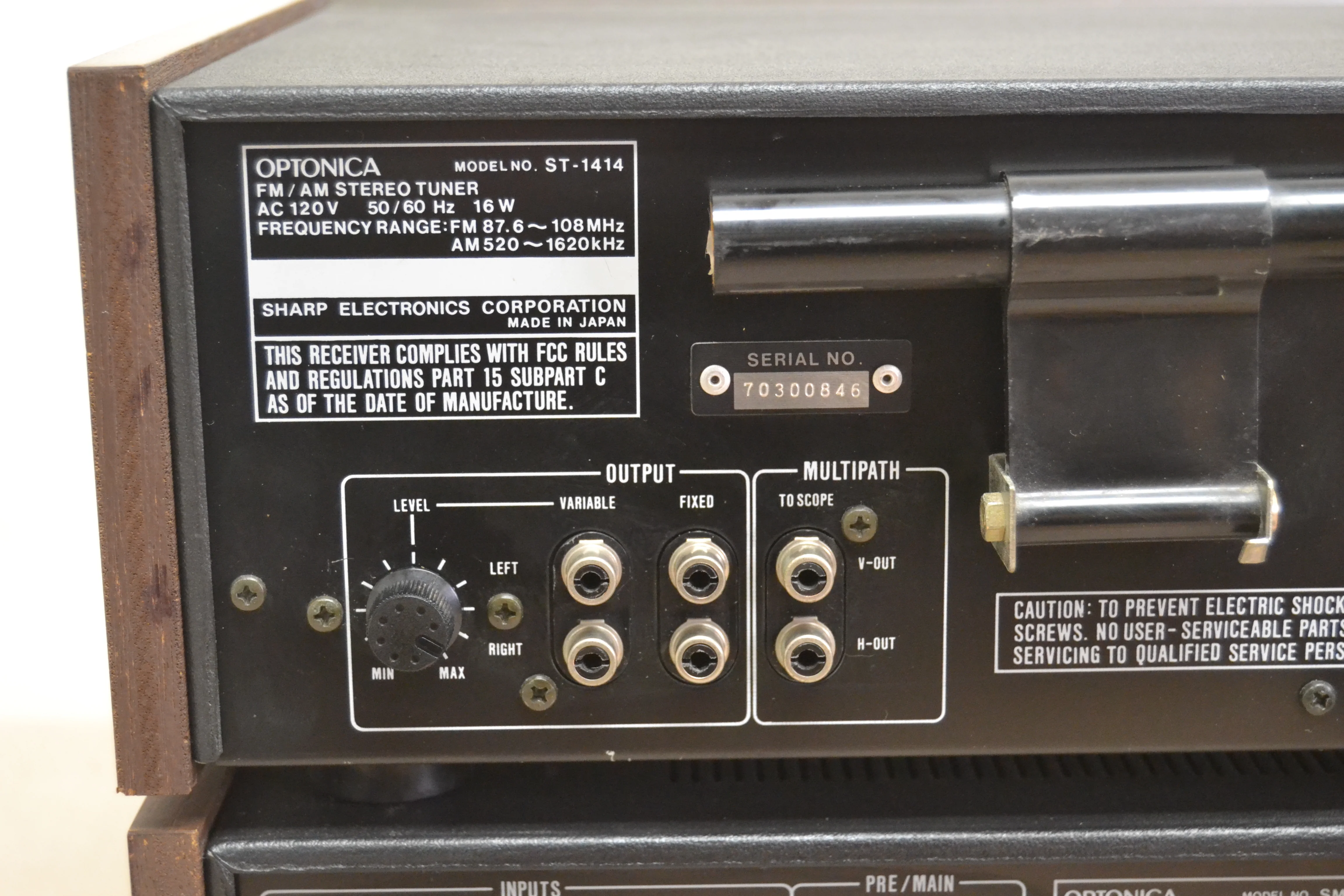 Optonica Set * SM1414 Int Amp * ST1414 Tuner * 30W RMS * 1977 - Image 14
