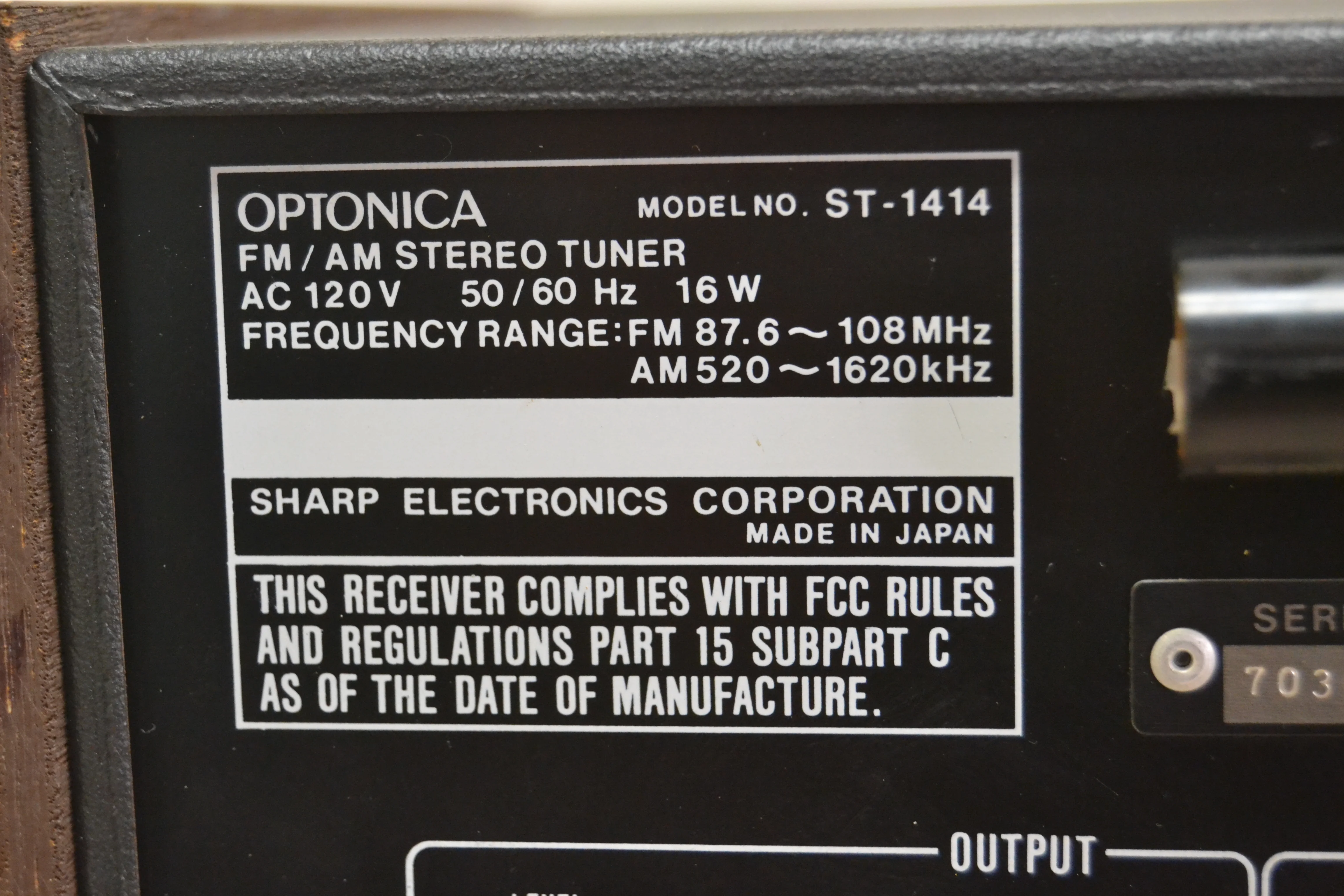 Optonica Set * SM1414 Int Amp * ST1414 Tuner * 30W RMS * 1977 - Image 23