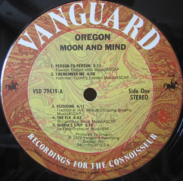 Oregon - Moon And Mind (LP, Album, Pit) (Very Good Plus (VG+)) - Image 3