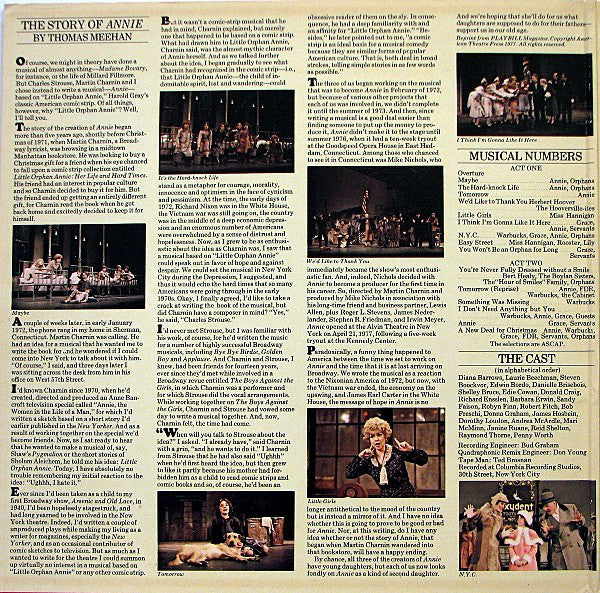"Annie" Original Cast - Annie (A New Musical) (LP, Album, Quad, Gat) (Very Good Plus (VG+)) - Image 2