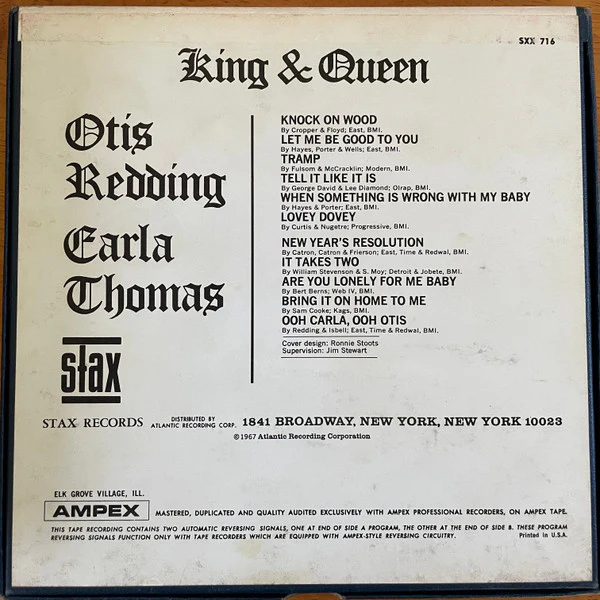 Otis Redding, Carla Thomas - King & Queen (Reel, 4tr Stereo, 7" Reel) (Very Good Plus (VG+)) - Image 2
