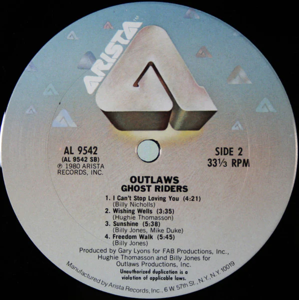 Outlaws - Ghost Riders (LP, Album, Pit) (Near Mint (NM or M-)) - Image 4