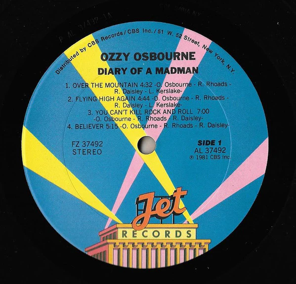 Ozzy Osbourne - Diary Of A Madman (LP, Album, Ter) (Very Good Plus (VG+)) - Image 3
