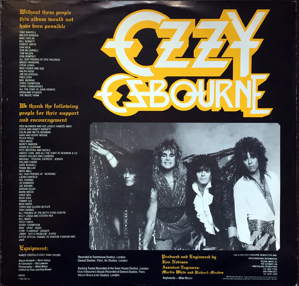 Ozzy Osbourne - The Ultimate Sin (LP, Album, Pit) (Near Mint (NM or M-)) - Image 5