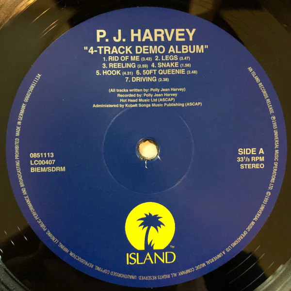 P J Harvey* - 4-Track Demos (LP, Album, RE, 180) NEW & SEALED - Image 3