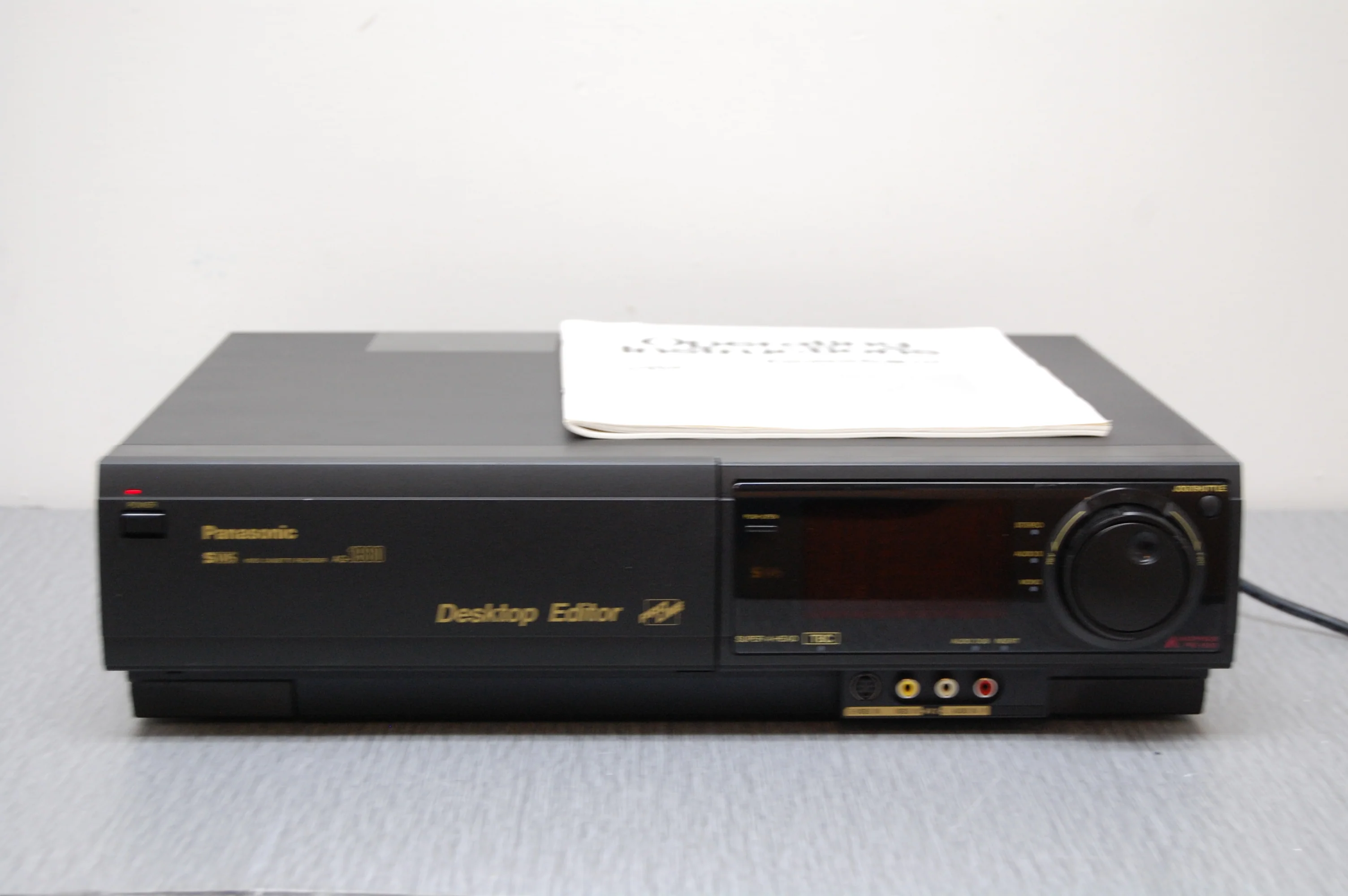 Panasonic AG1980 Super VHS Recorder * Fully Working with Dim Display * Owner's Manual - Image 2