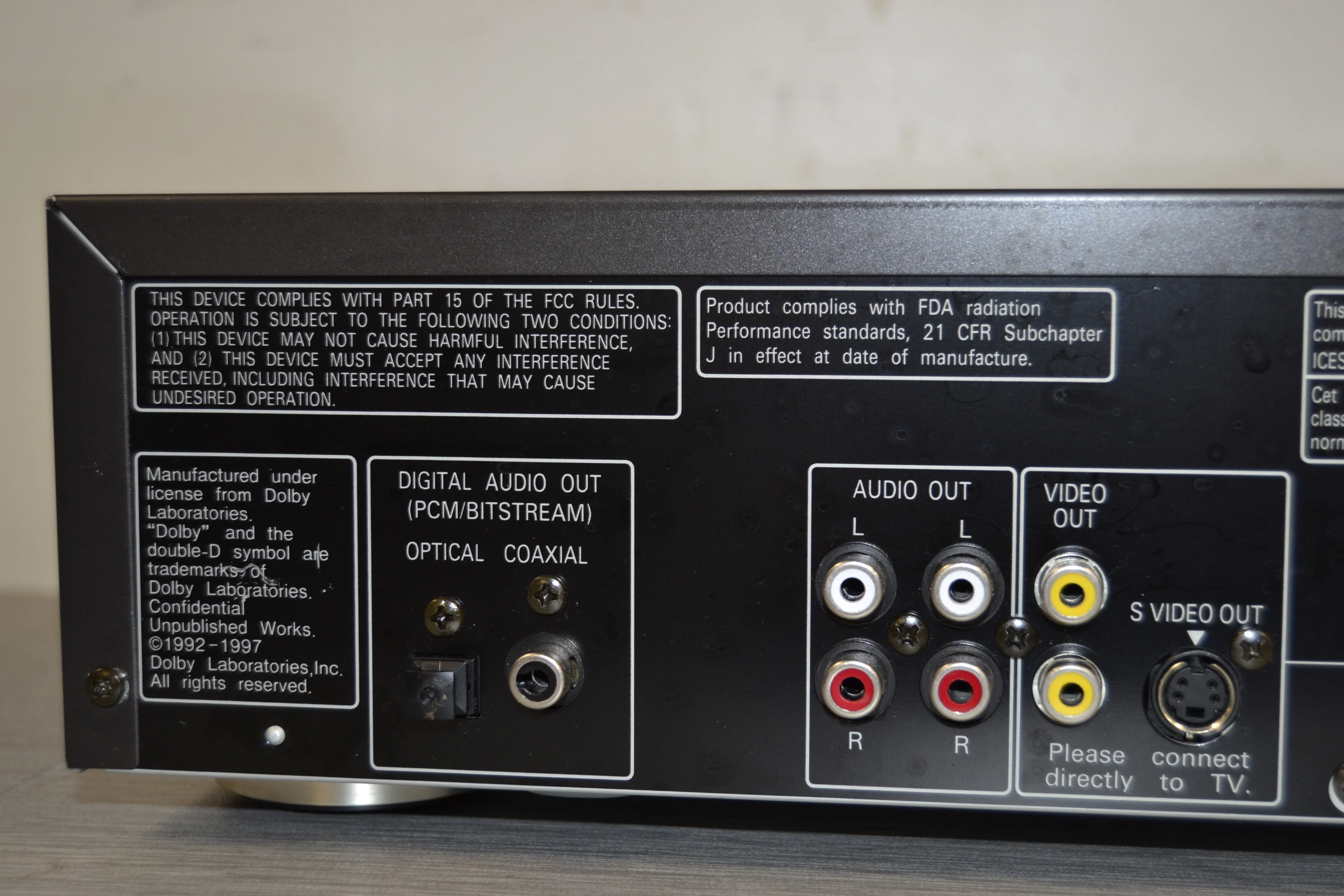 Panasonic DVD-A120 DVD/CD Player * Remote - Image 7