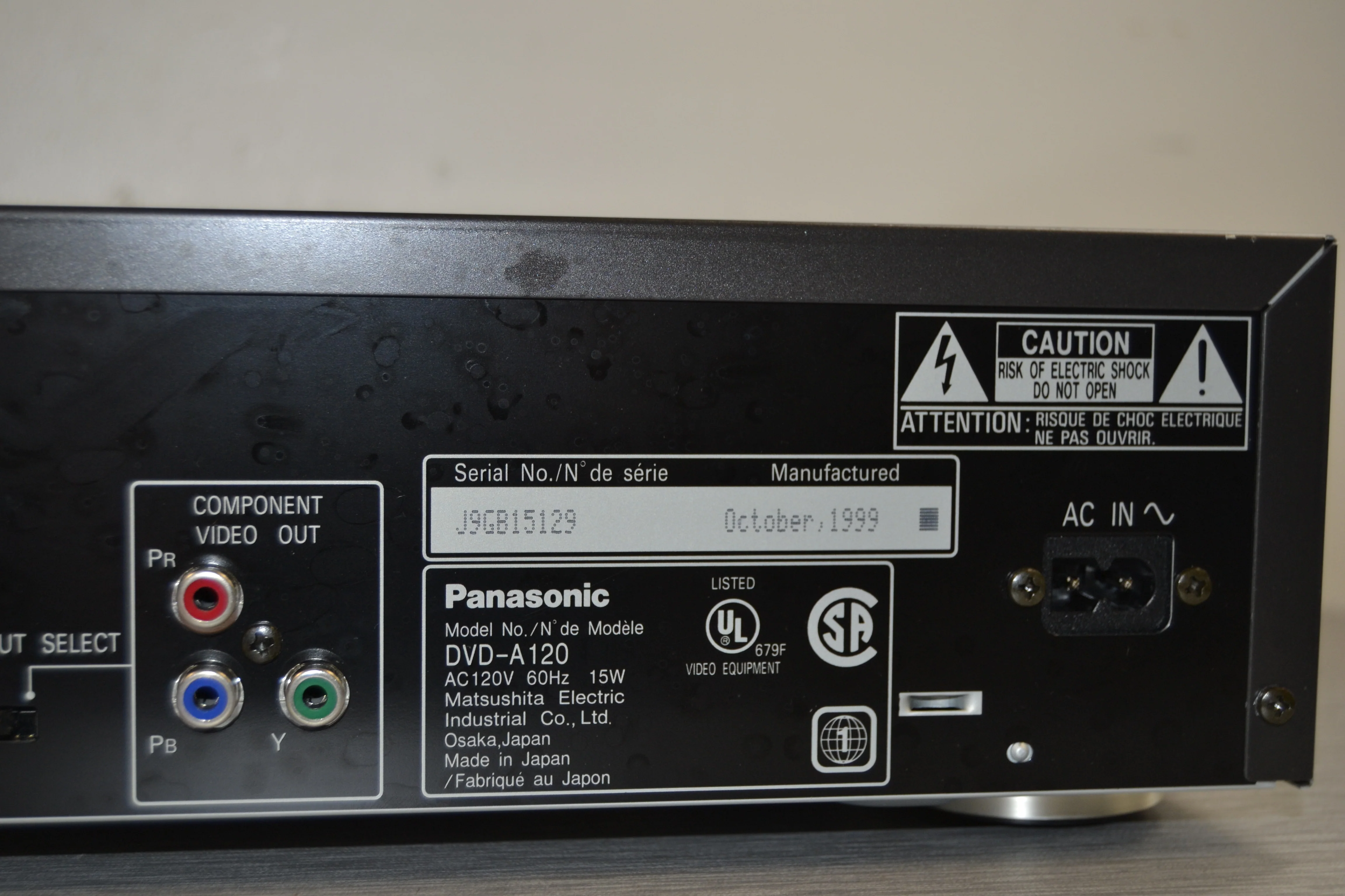 Panasonic DVD-A120 DVD/CD Player * Remote - Image 9