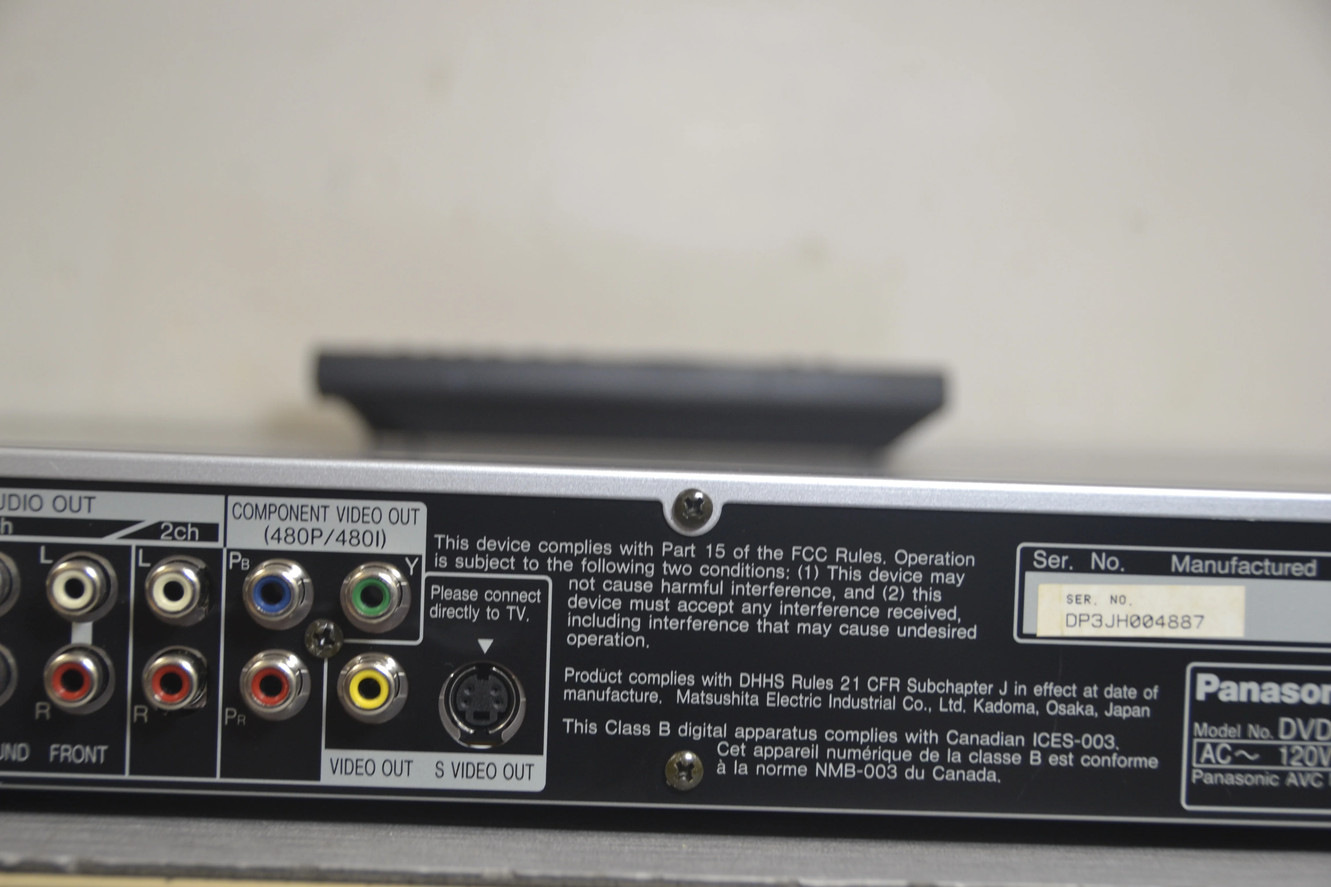 Panasonic DVD-F85 Cd/DVD Carousel * 5 Discs * Remote - Image 10