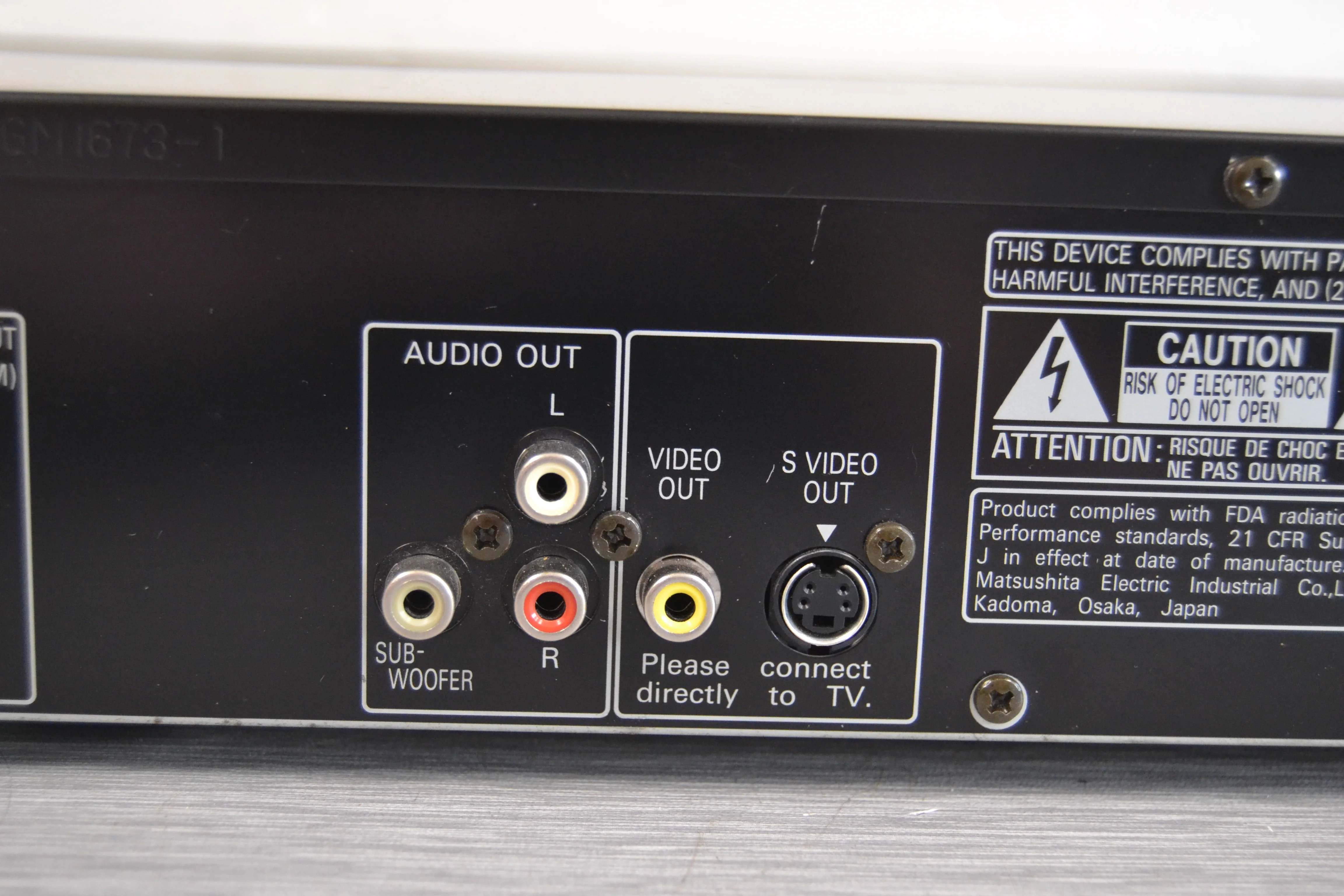 Panasonic DVD-RV30 Single CD/DVD Player - Image 5