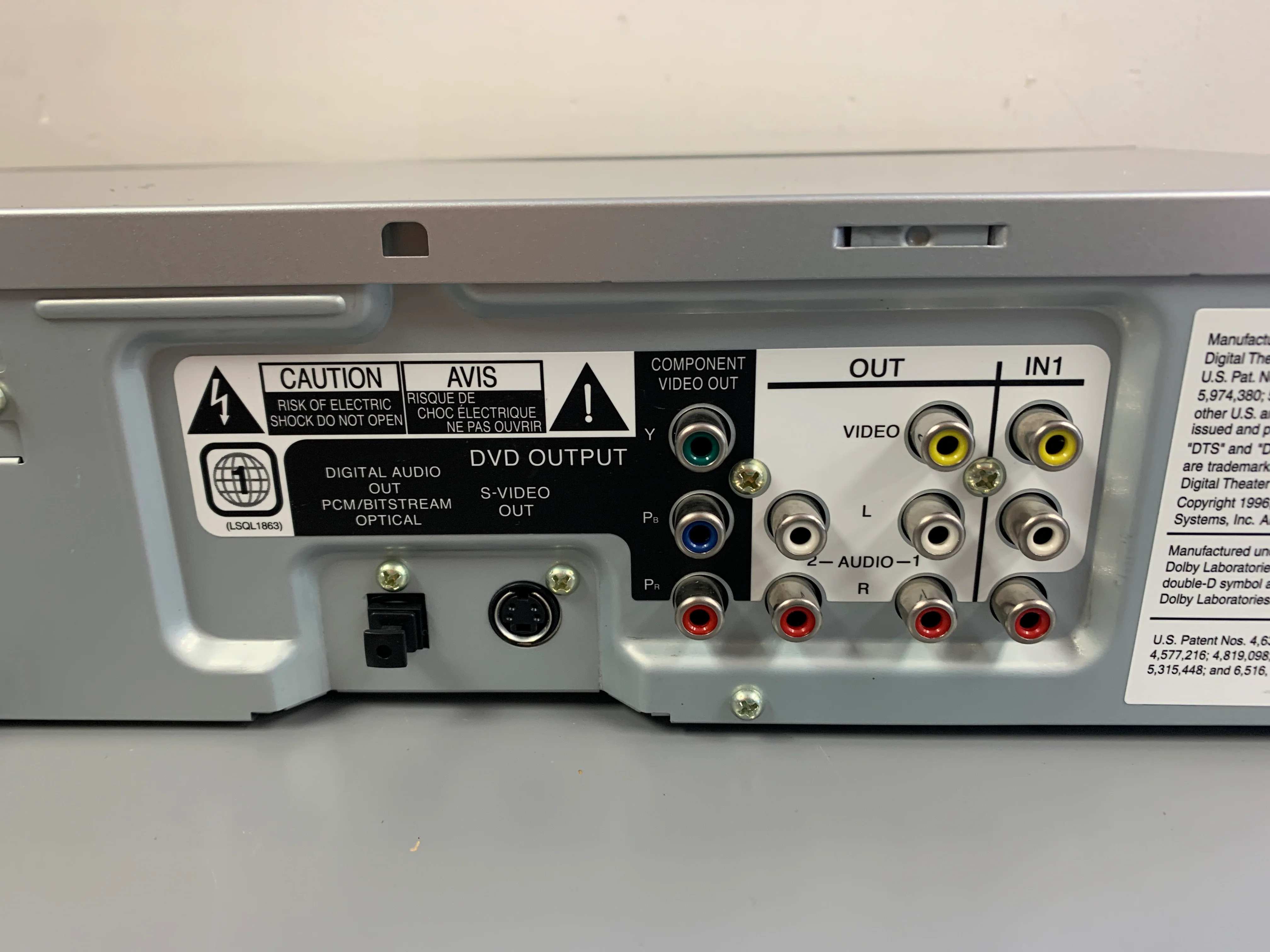 Panasonic PV-D4743S DVD/VCR Player - Image 9