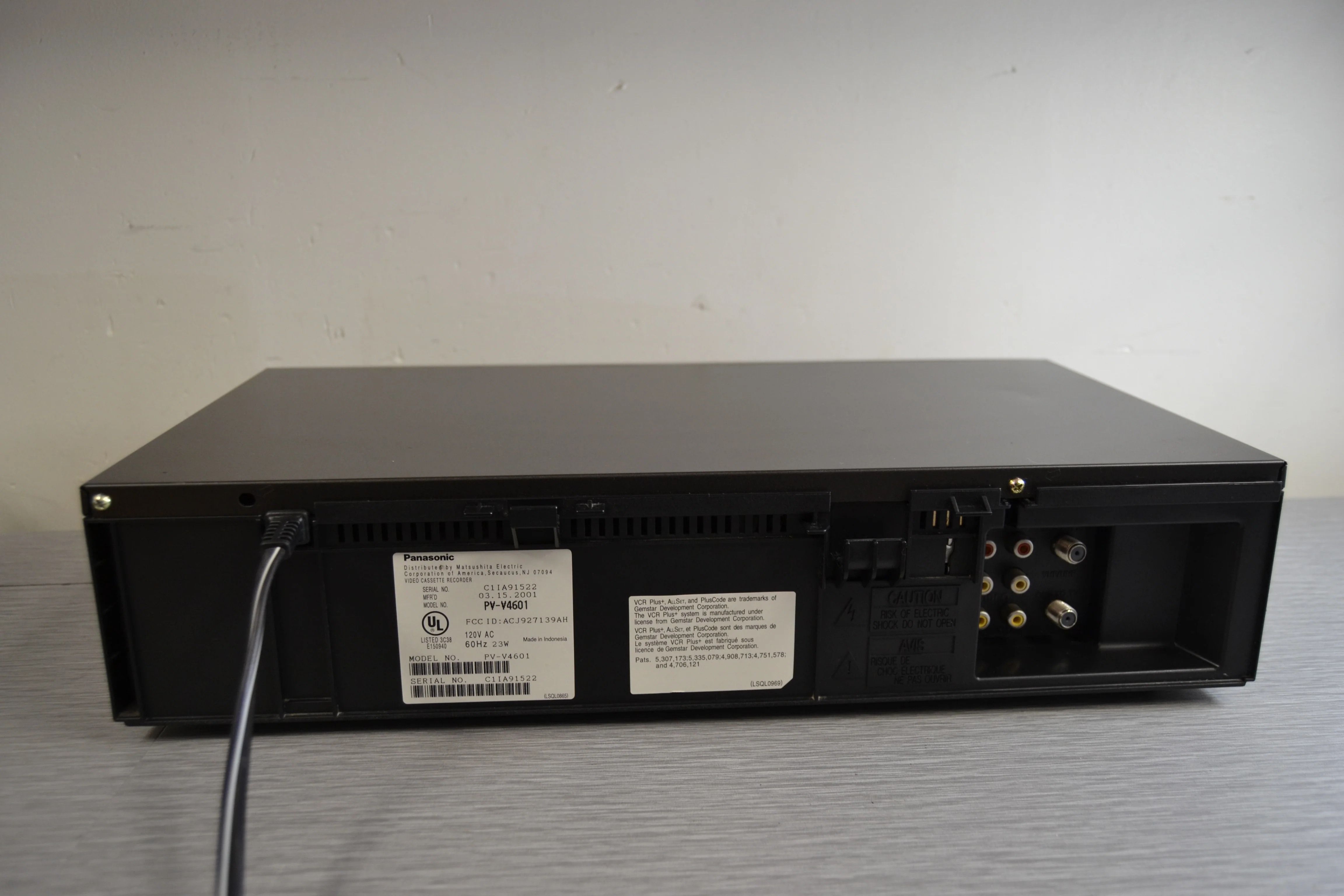 Panasonic PV-V4601 Video Cassette Recorder * Remote * Manual - Image 7