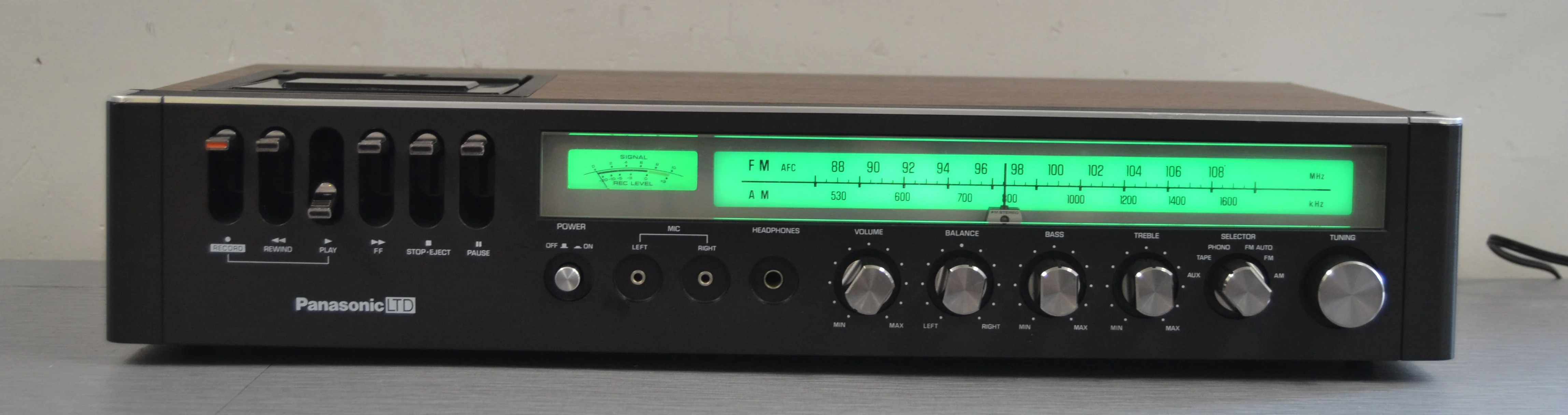 Panasonic RE-7810 Stereo Receiver with Built-in Cassette Player
