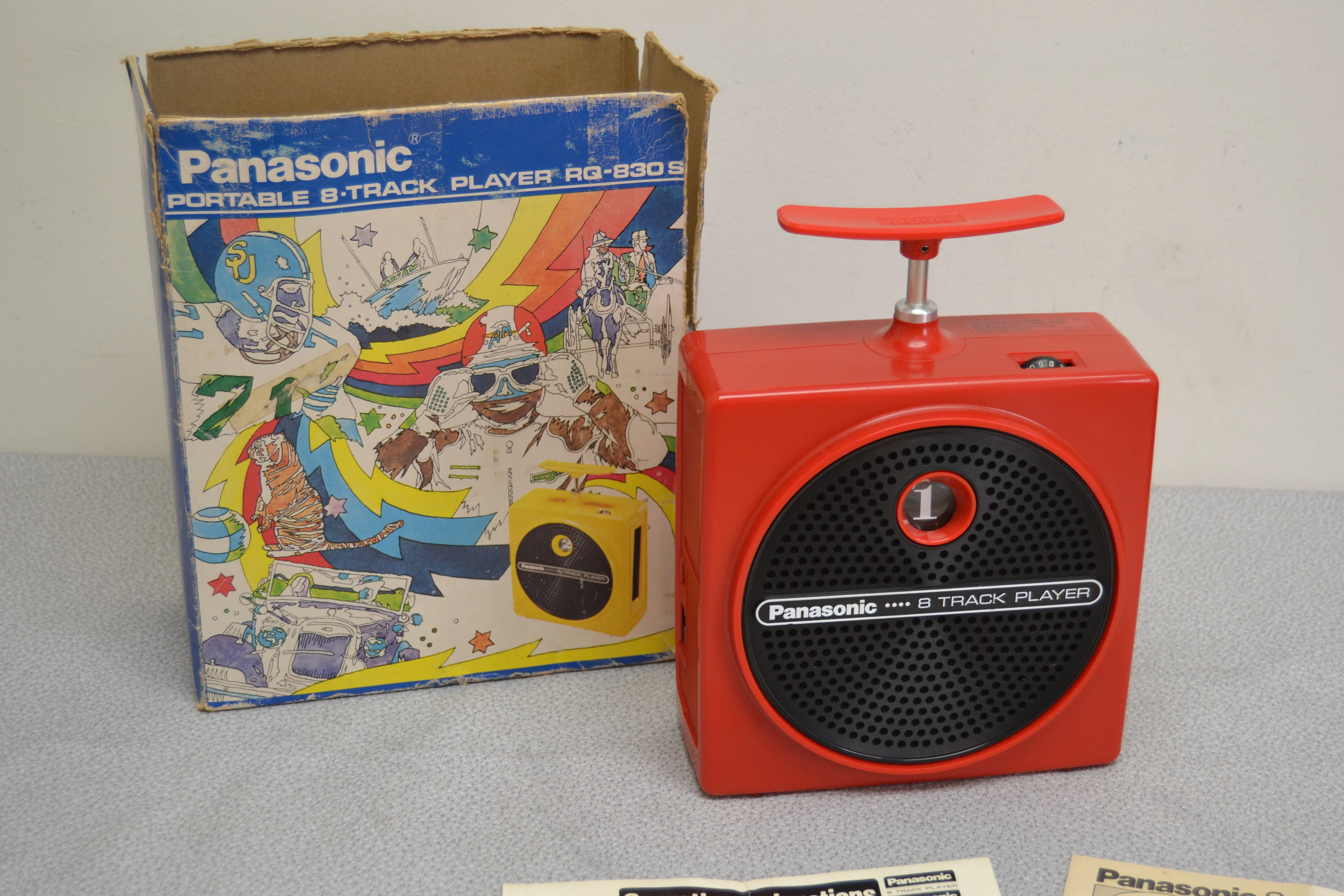 Panasonic RQ-830S Portable 8 Track Player * Box * Manual * Fully Serviced * New Belt