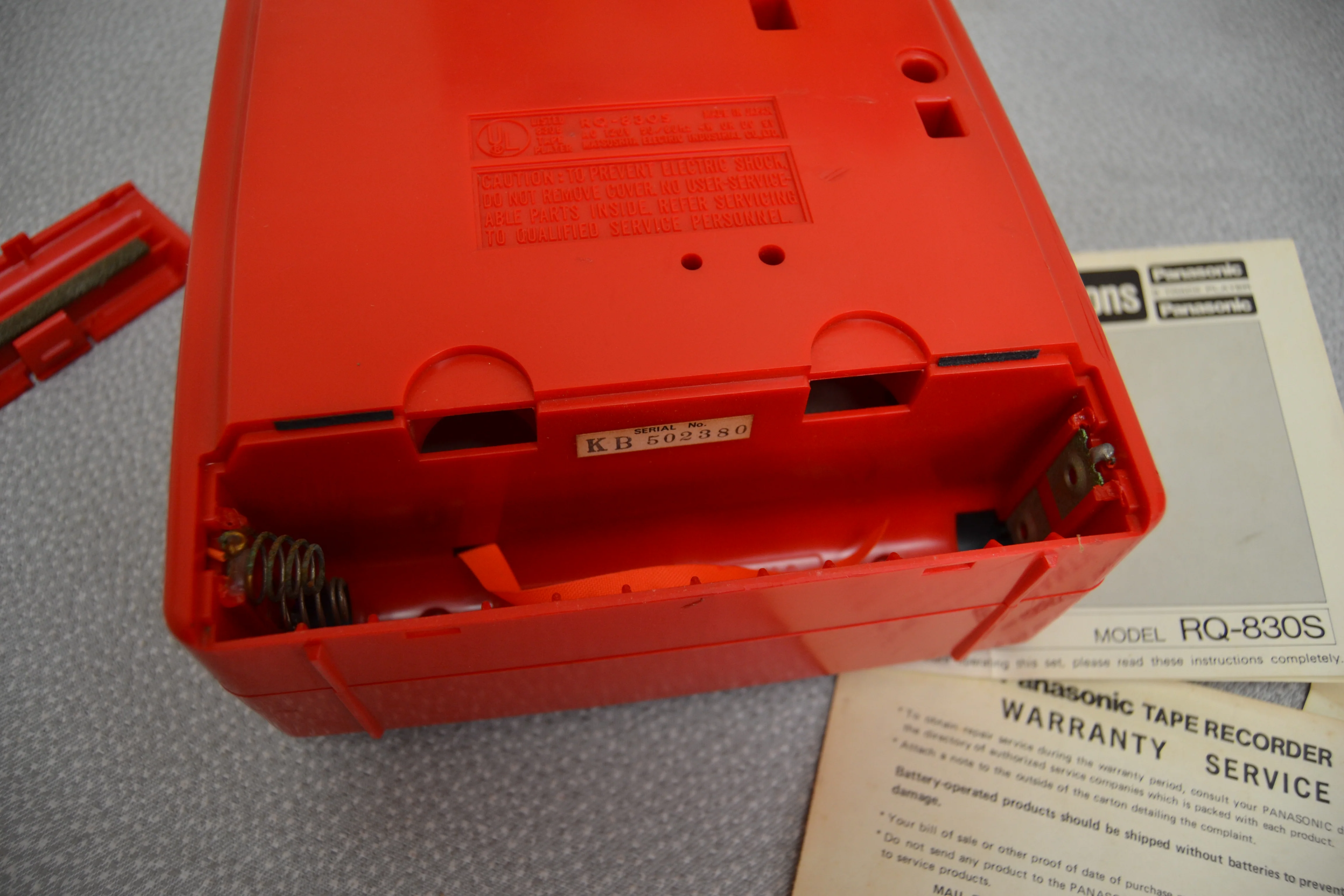 Panasonic RQ-830S Portable 8 Track Player * Box * Manual * Fully Serviced * New Belt - Image 12