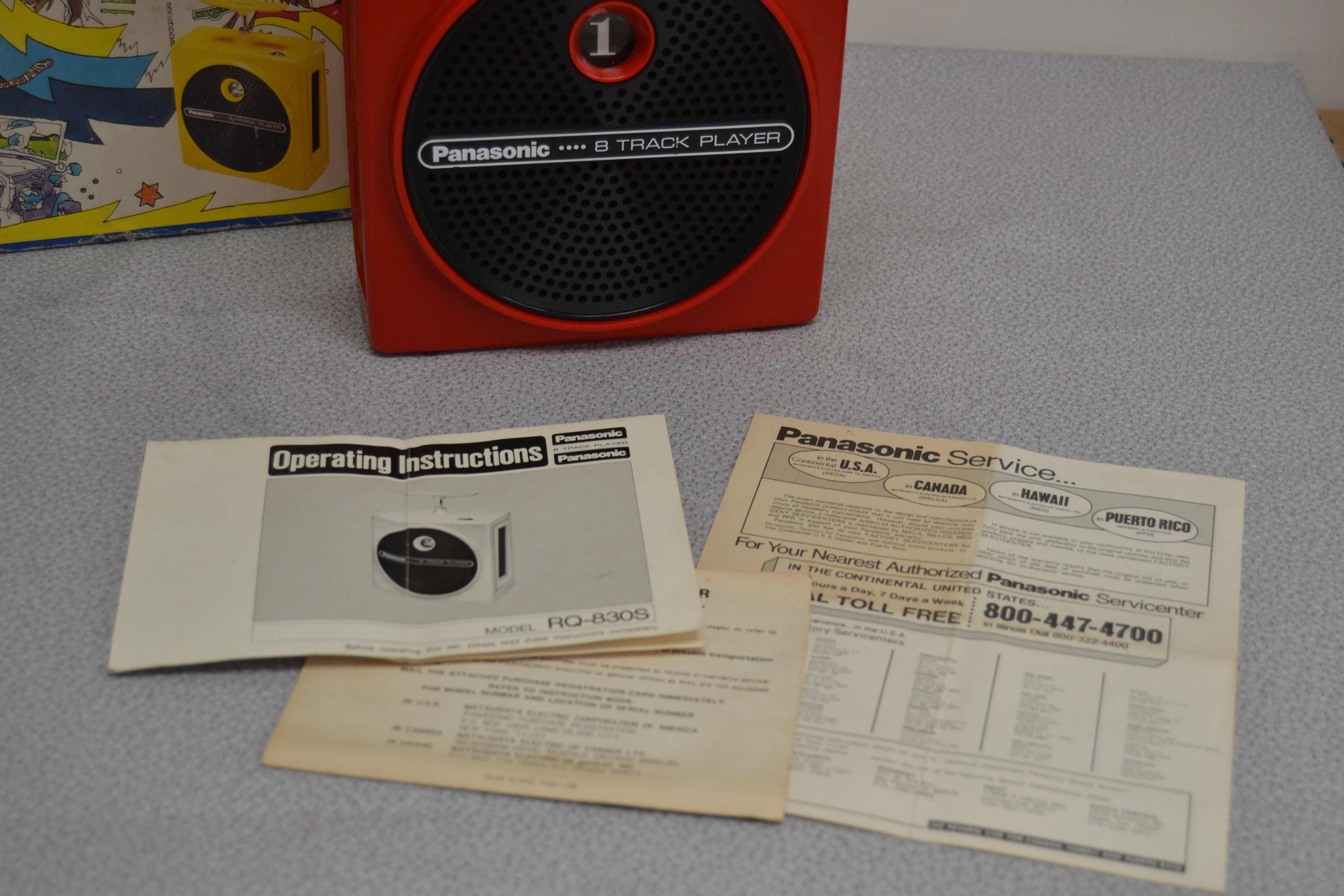 Panasonic RQ-830S Portable 8 Track Player * Box * Manual * Fully Serviced * New Belt - Image 2