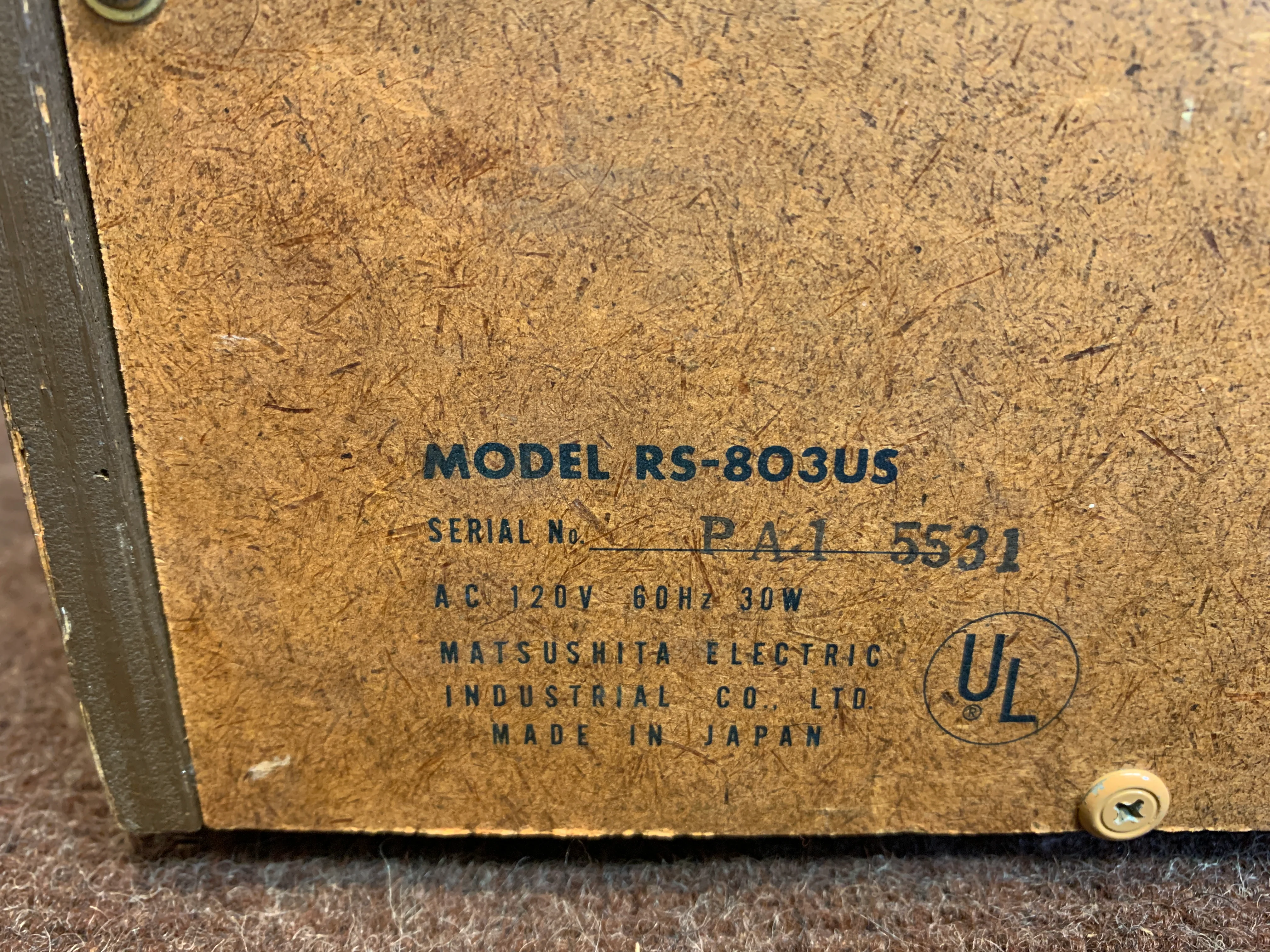 Panasonic RS-803US Eight Track Player/Recorder - Image 11