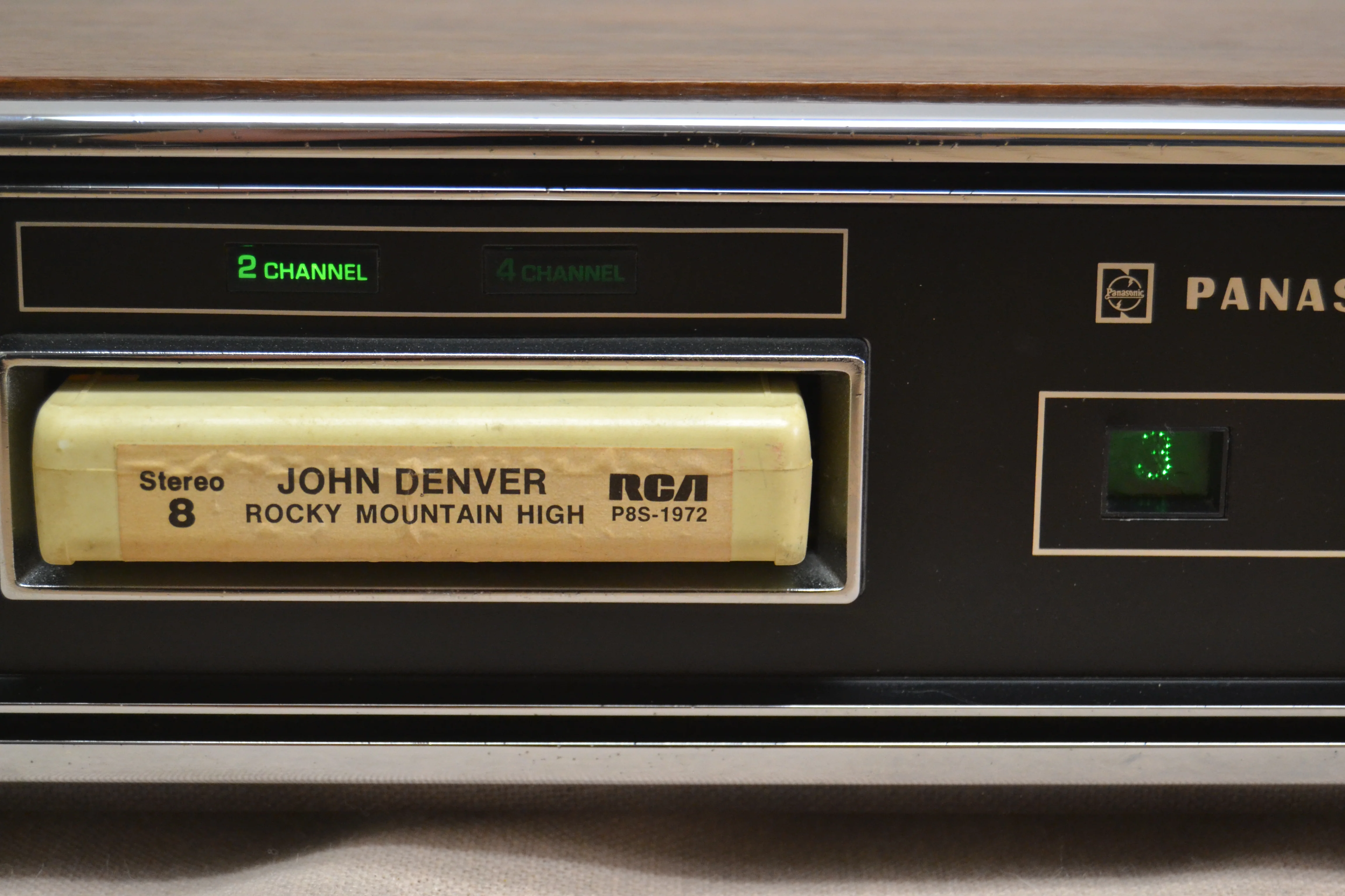 Panasonic RS-845US * 8 Track Player * 2 and 4 Channel ( Quad ) * Fully Serviced * New Belts - Image 3