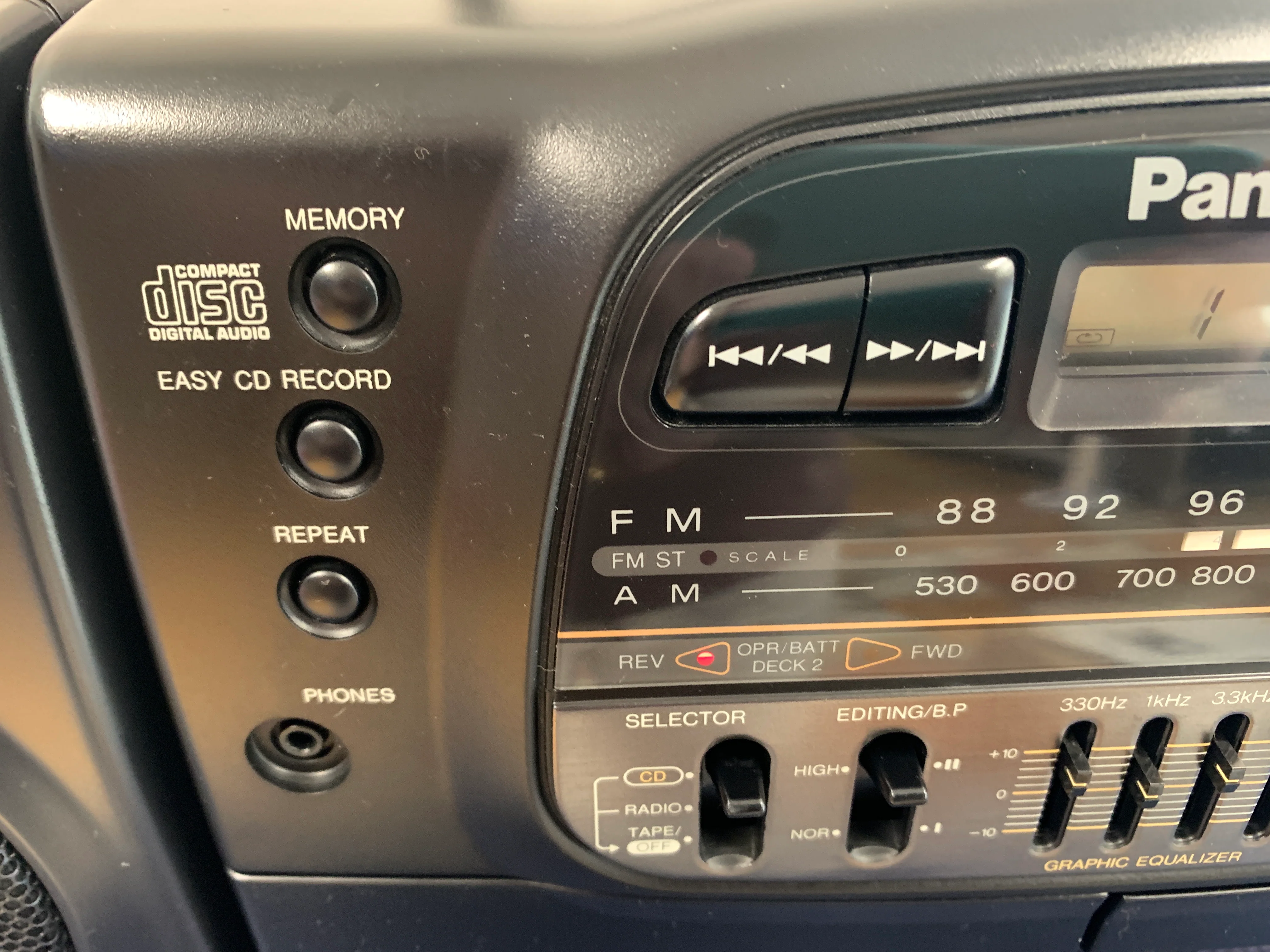 Panasonic RX-DT640 BoomBox * Fully Serviced * CD, Radio, Cassette * - Image 5