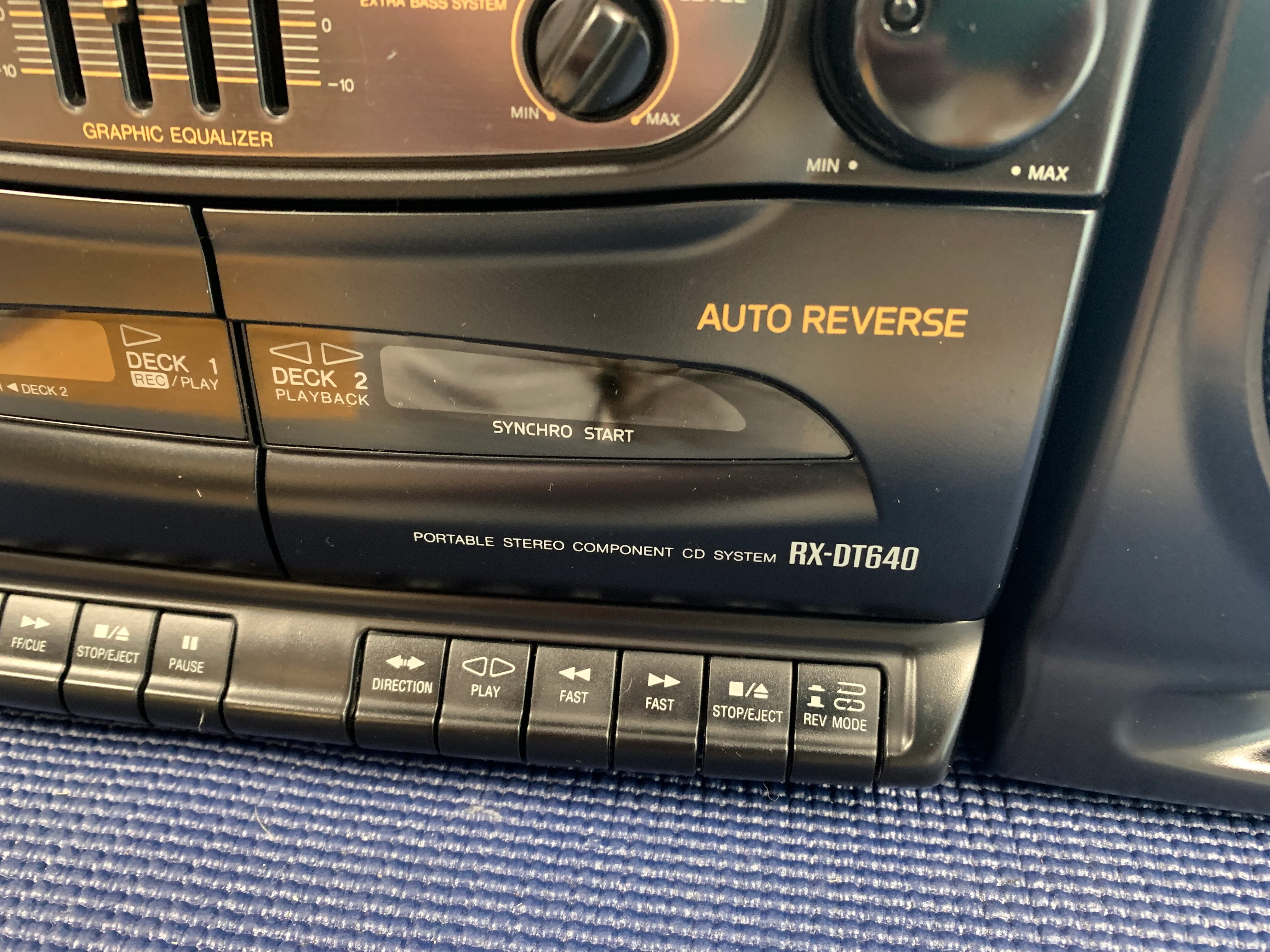 Panasonic RX-DT640 BoomBox * Fully Serviced * CD, Radio, Cassette * - Image 8