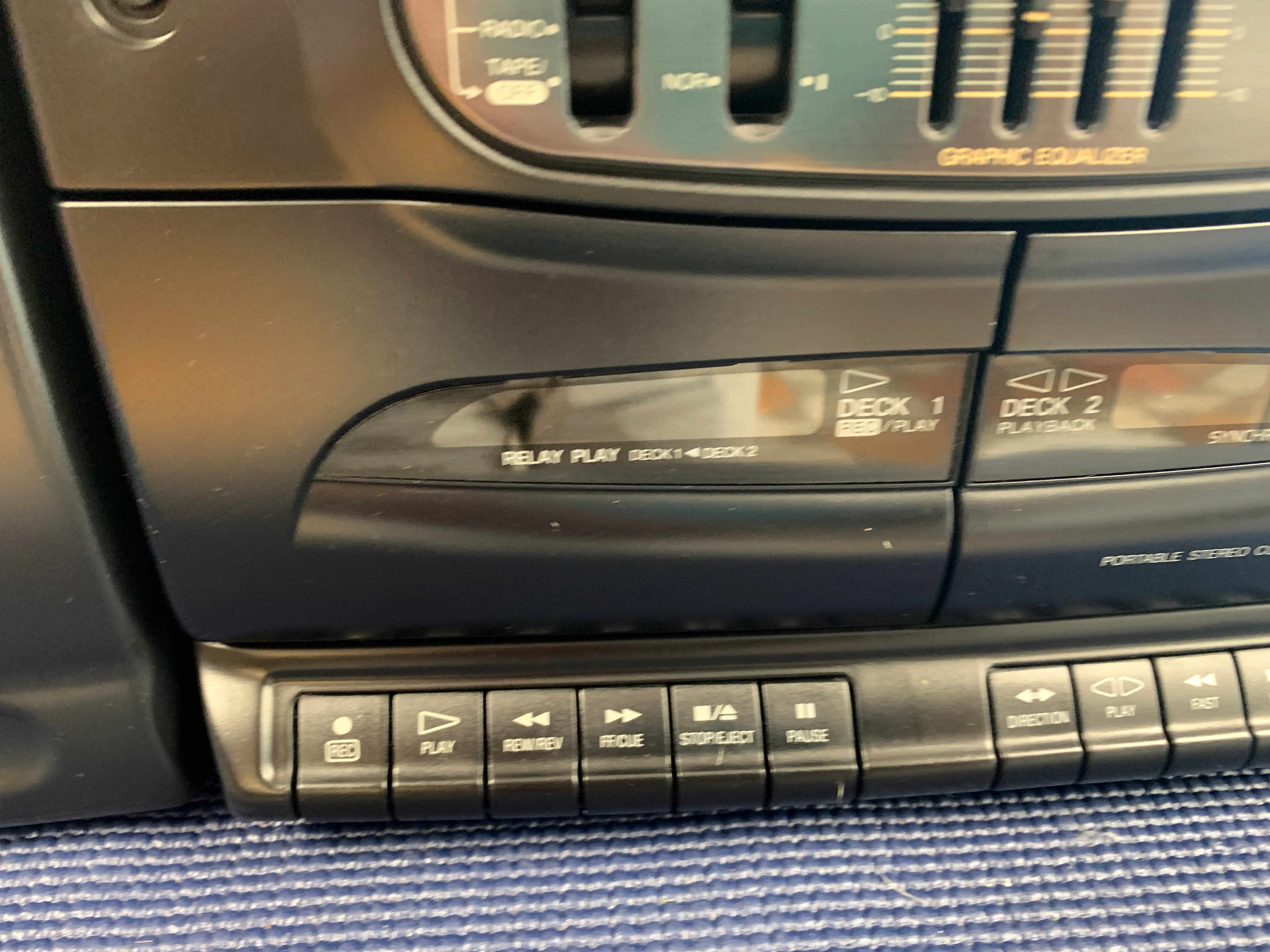 Panasonic RX-DT640 BoomBox * Fully Serviced * CD, Radio, Cassette * - Image 9
