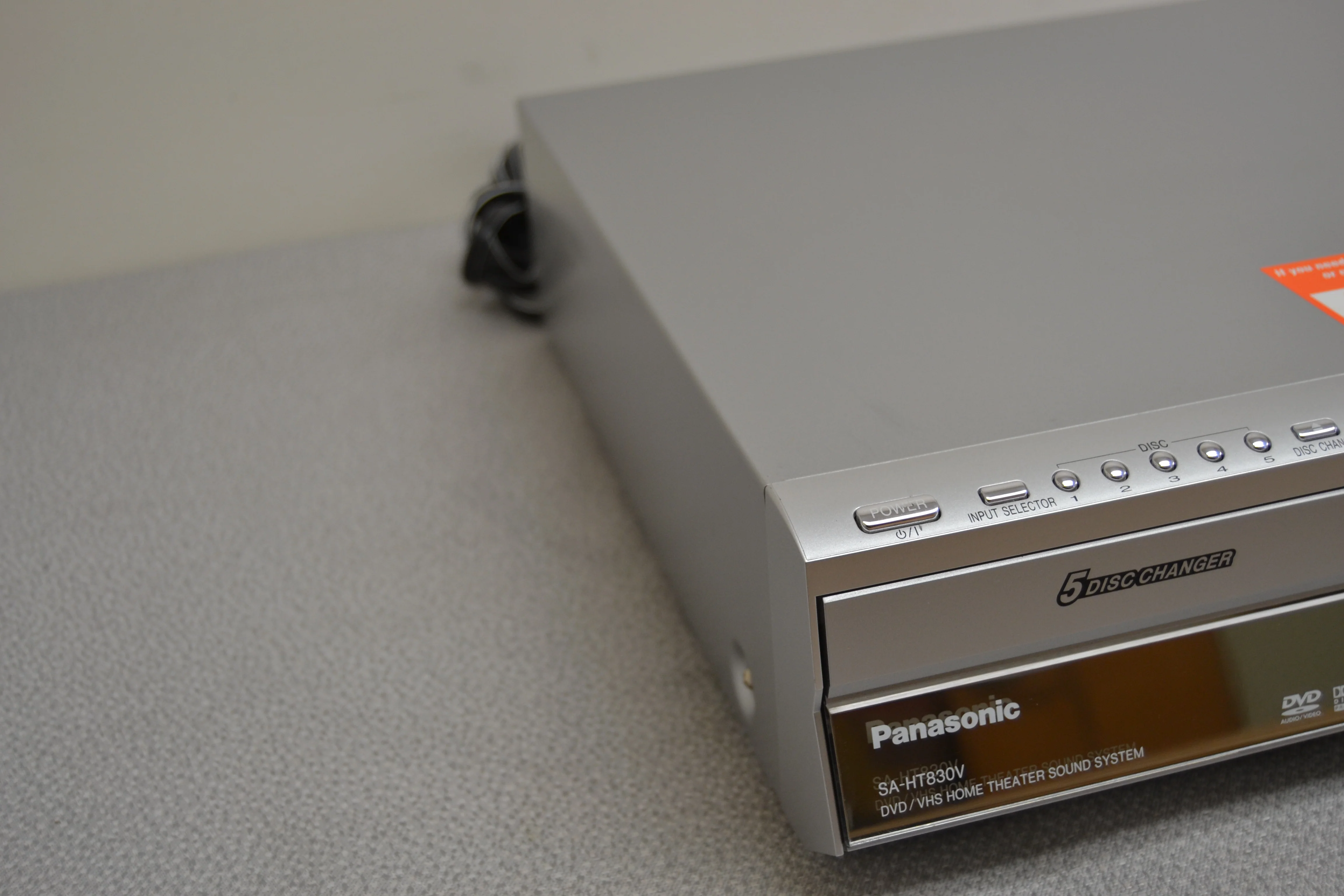 PANASONIC SA-HT830V 4 Head Hi-Fi 5 DVD VHS Combo VCR Works Cassette Player - Image 7