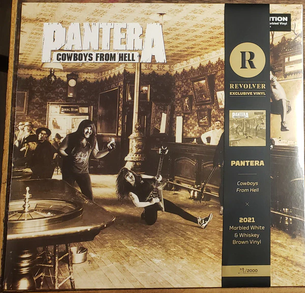 Pantera - Cowboys From Hell (LP, Album, Ltd, Num, RE, Whi) (Near Mint (NM or M-))