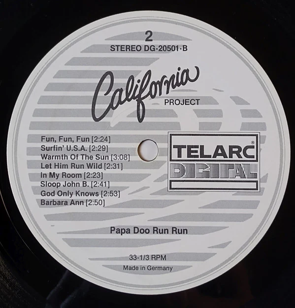 Papa Doo Run Run - California Project (LP, Album) (Near Mint (NM or M-)) - Image 3