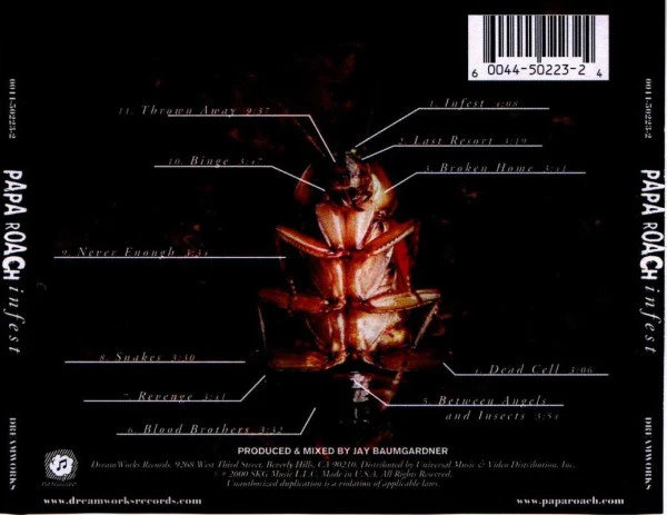 Papa Roach - Infest (CD, Album) (Very Good Plus (VG+)) - Image 2