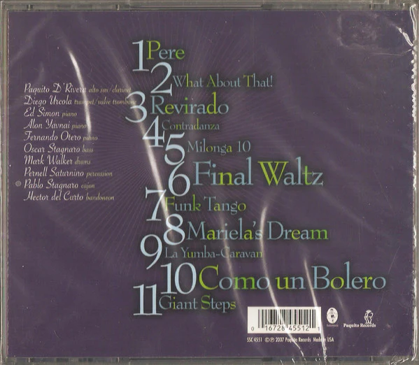 Paquito D'Rivera Quintet - Funk Tango (CD, Album) (Very Good Plus (VG+)) - Image 5