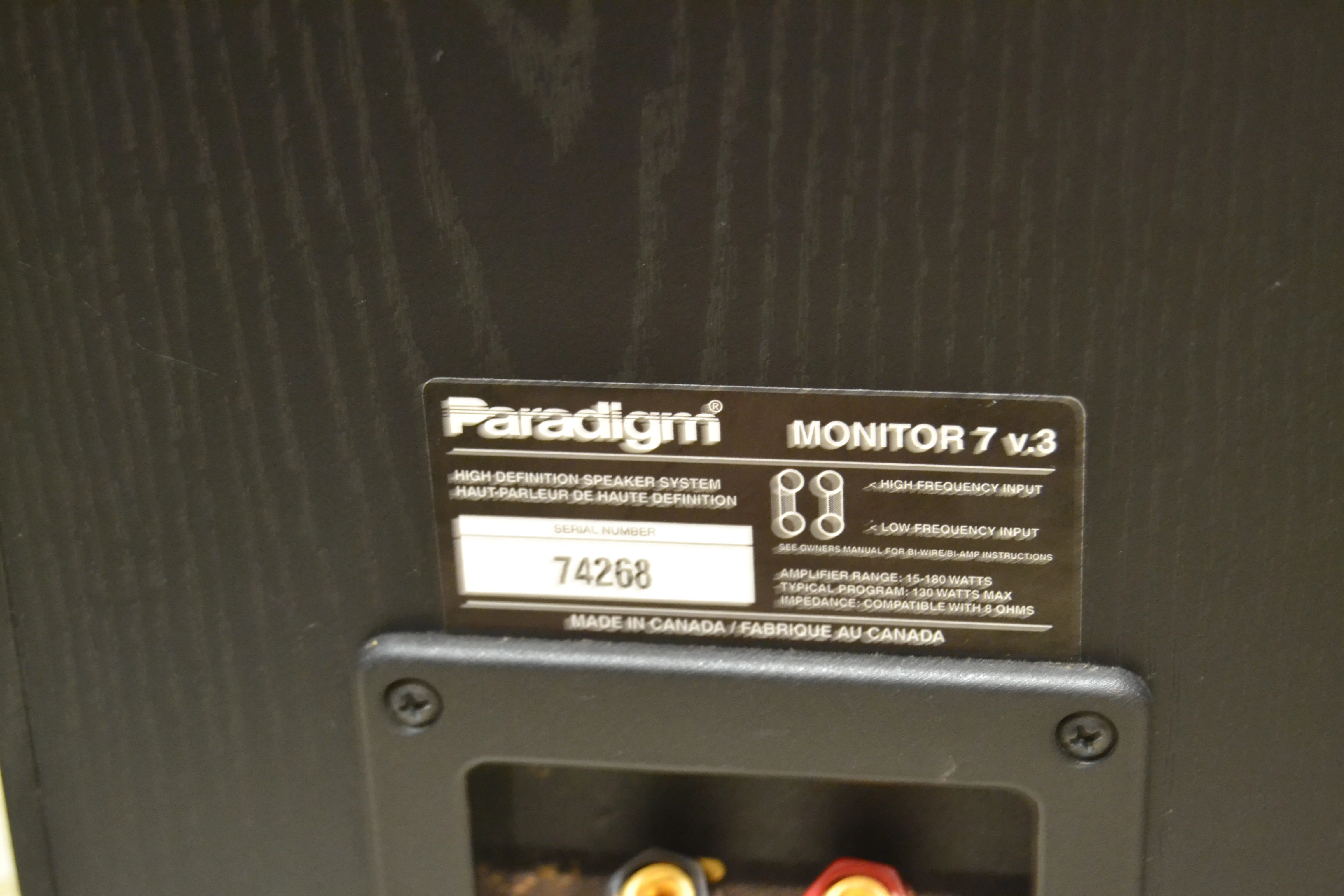 Paradigm Monitor 7 V.3 Floor Standing Speakers - Image 7