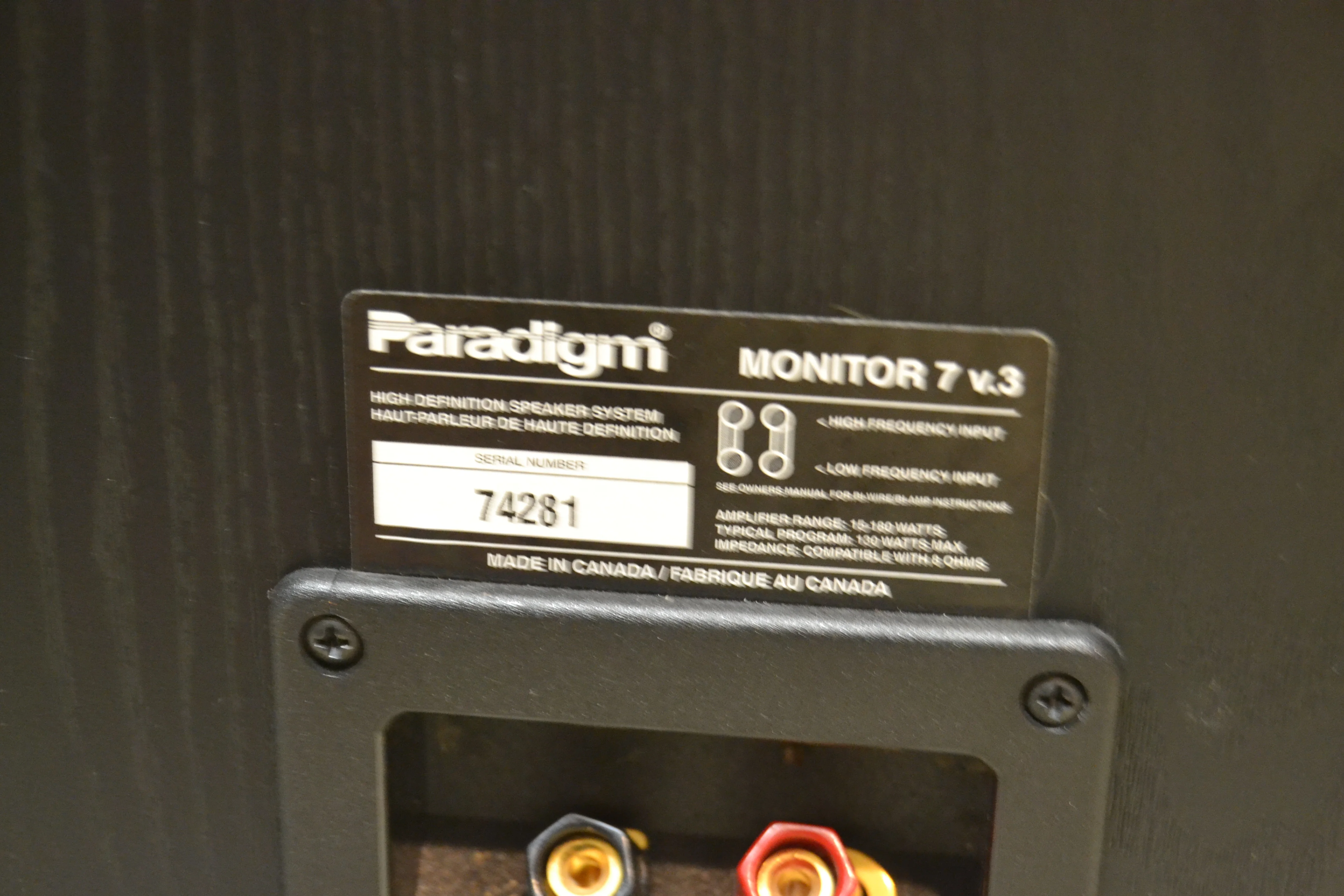 Paradigm Monitor 7 V.3 Floor Standing Speakers - Image 8