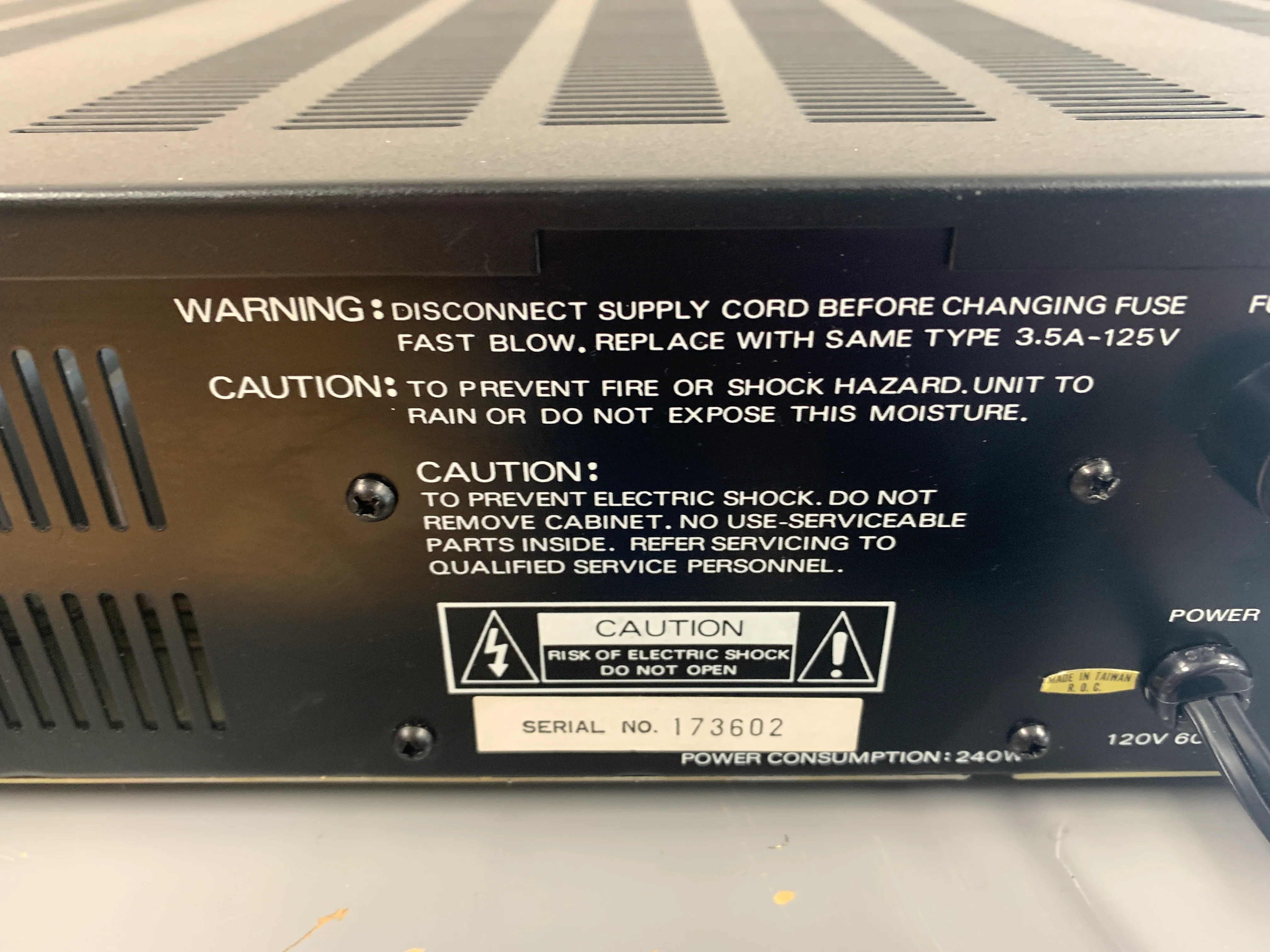 Parasound HCA-500 High Current Stereo Power Amplifier * 50W RMS * 1991 - Image 9